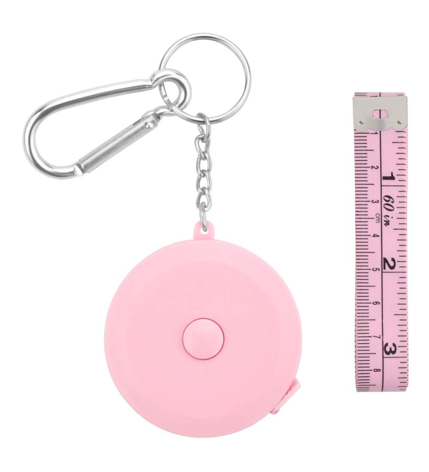 Edtape 2PCS Body Measuring Tape Set 72 Inch/1.8M Pink Keychain Retractable Soft Measure Tape for Sewing Fabric Tailor Craft - Dual Sided for Accurate Measurement - Buy Online on GoSupps.com