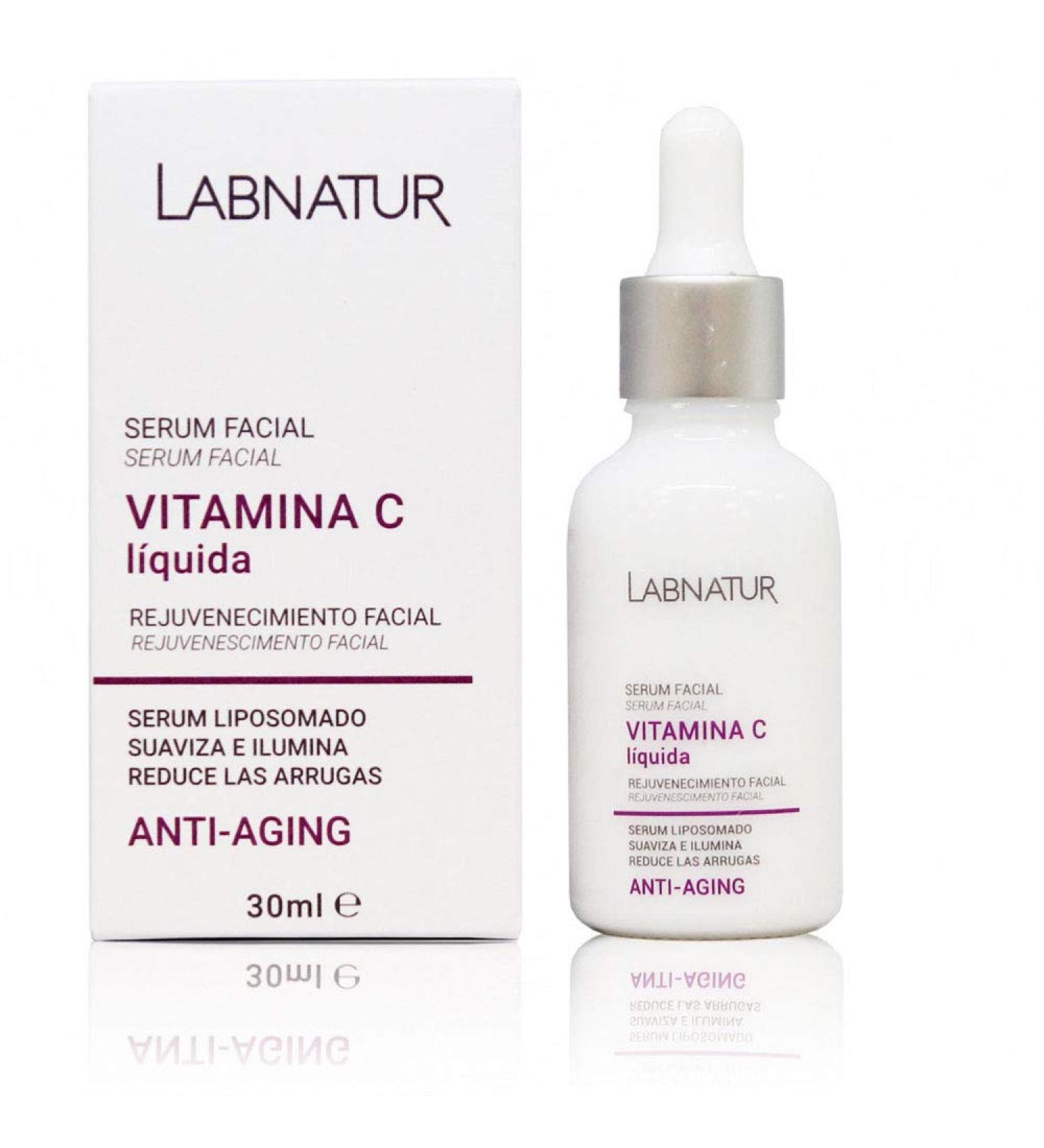 SyS Laboratory LABNATUR NATURAL EXCELLENCE Vitamin C liquid 30 ml Organic vegan serum with antiaging ingredients antiwrinkle and eye contour also for dermaroller - Buy Online on GoSupps.com
