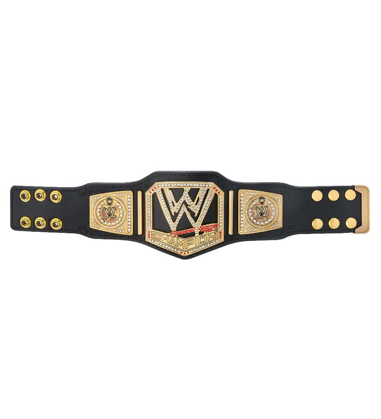 WWE Authentic Wear 2013 Scratch Logo Mini Replica Championship Title Belt Multi - Buy Online on GoSupps.com