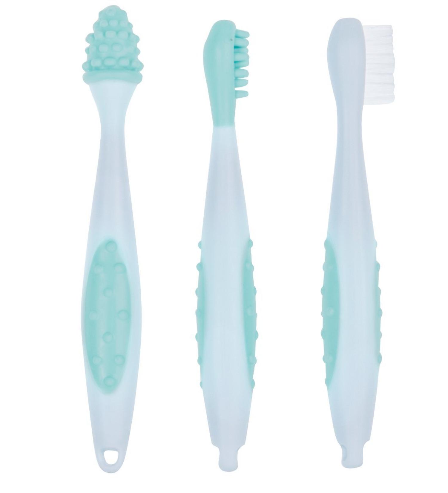 B b confort Set of 3 Toothbrushes with Case - Sailor Blue | Best International Shipping - Buy Online on GoSupps.com