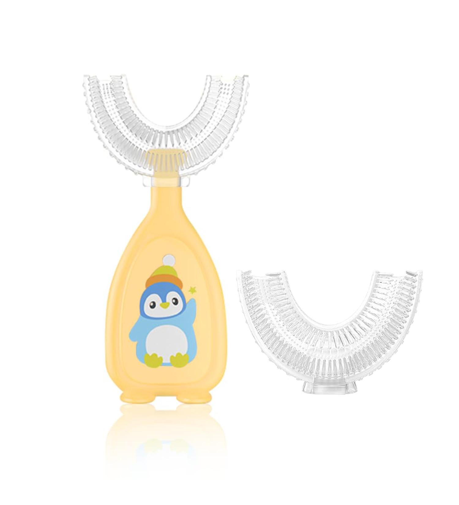 Buy Kids U Shaped Toothbrush - Cute Silicone 360 Oral Care for Children | Best U Shape Manual Toothbrush - Buy Online on GoSupps.com