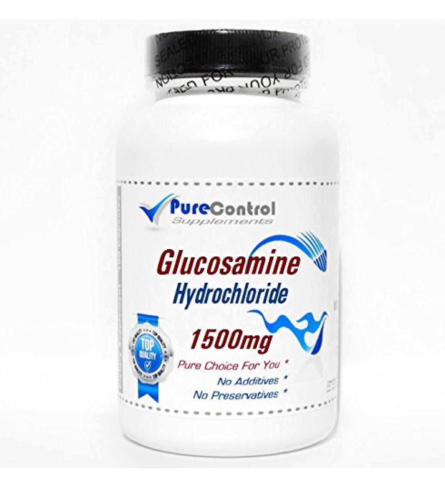 Glucosamine Hydrochloride 1500mg // 100 Capsules // Pure // by PureControl Supplements