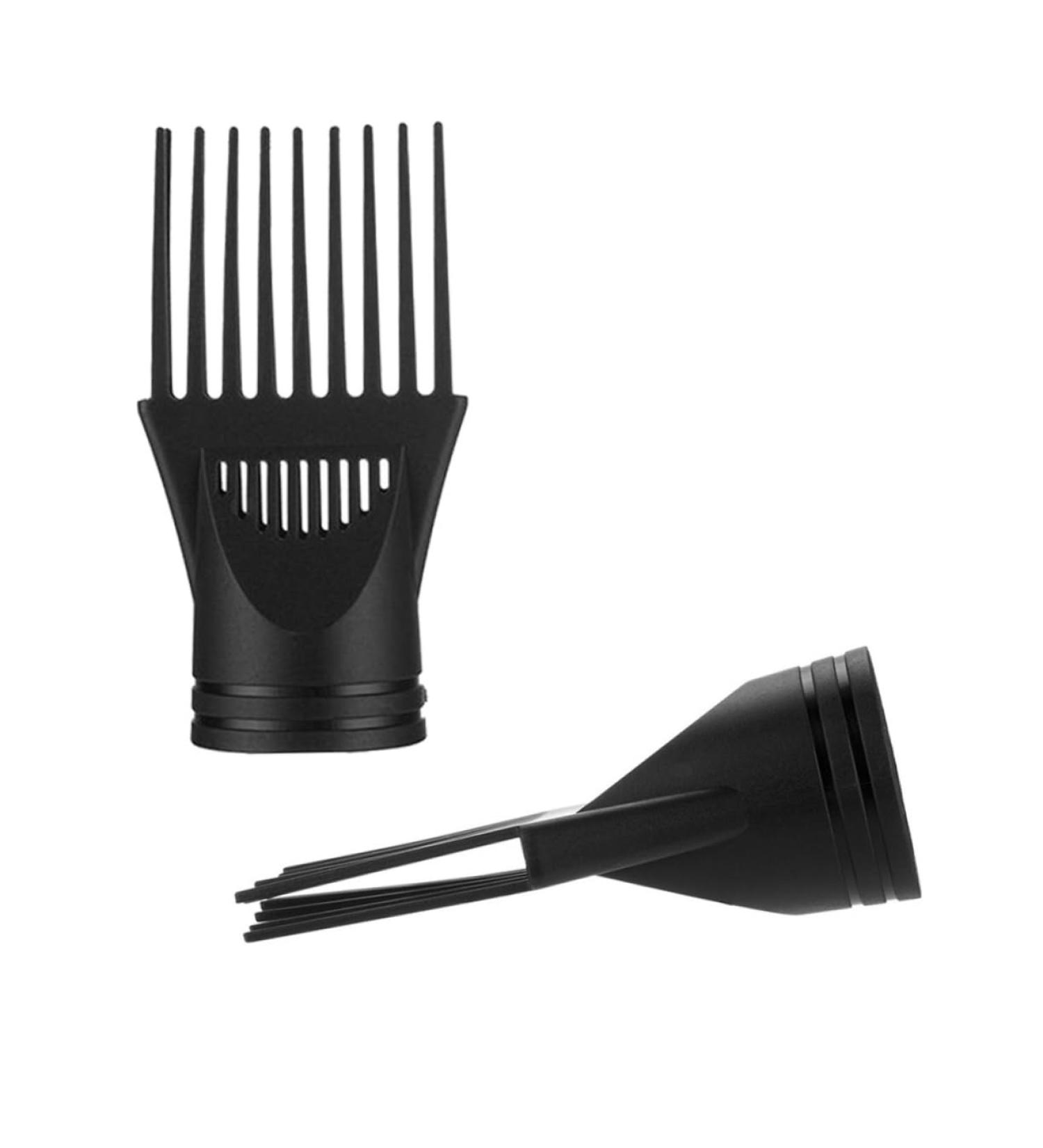 FRCOLOR Hair Dryer Diffuser Set - 4pcs Universal Comb Attachments for Blow Dryer - Afro Comb & Nozzles - Perfect Hair Straightener Replacement - Black - Buy Online on GoSupps.com
