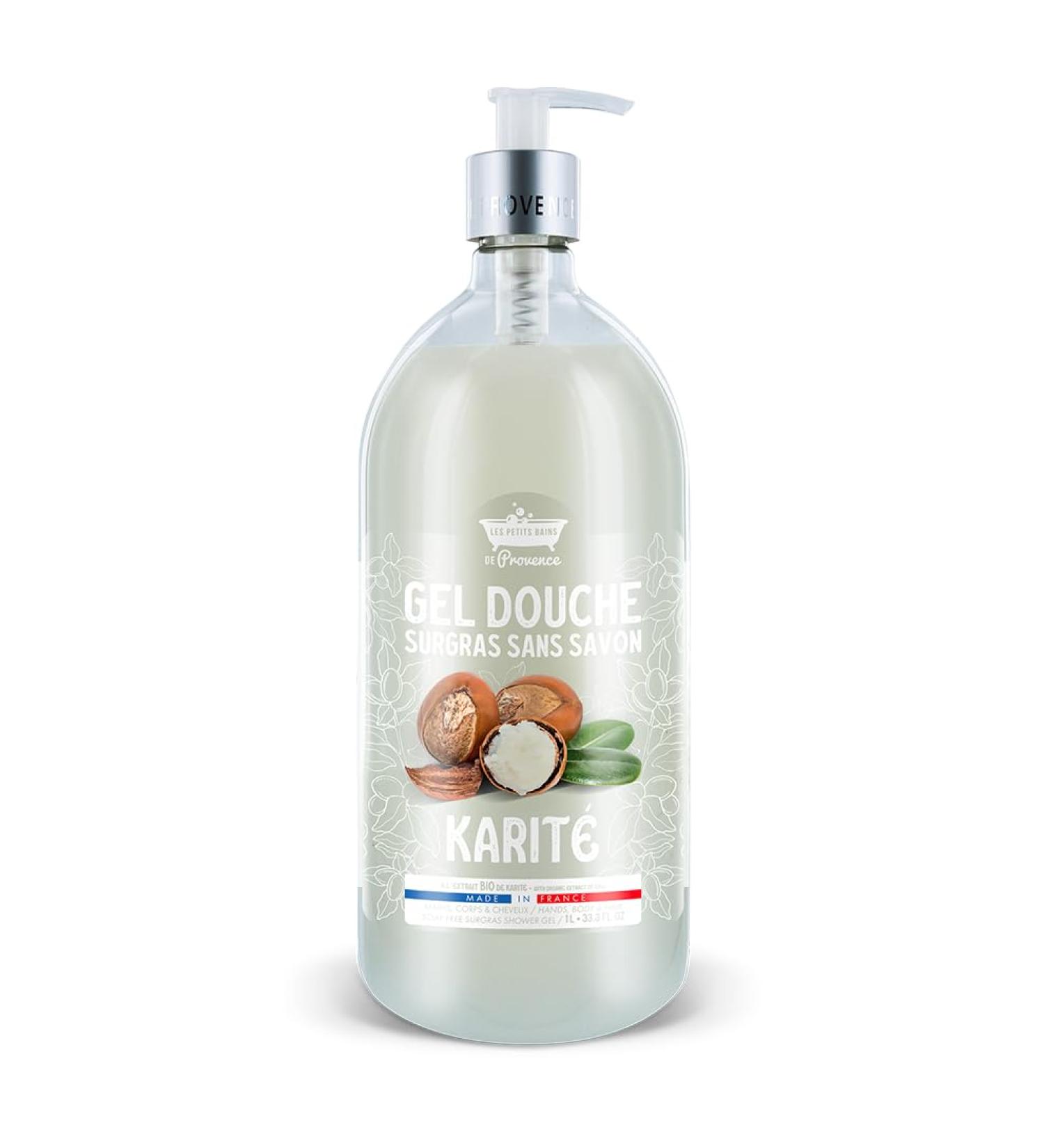 LES PETITS BAINS DE Provence Shea Butter Soap-Free Extra-Rich Shower Gel 1L