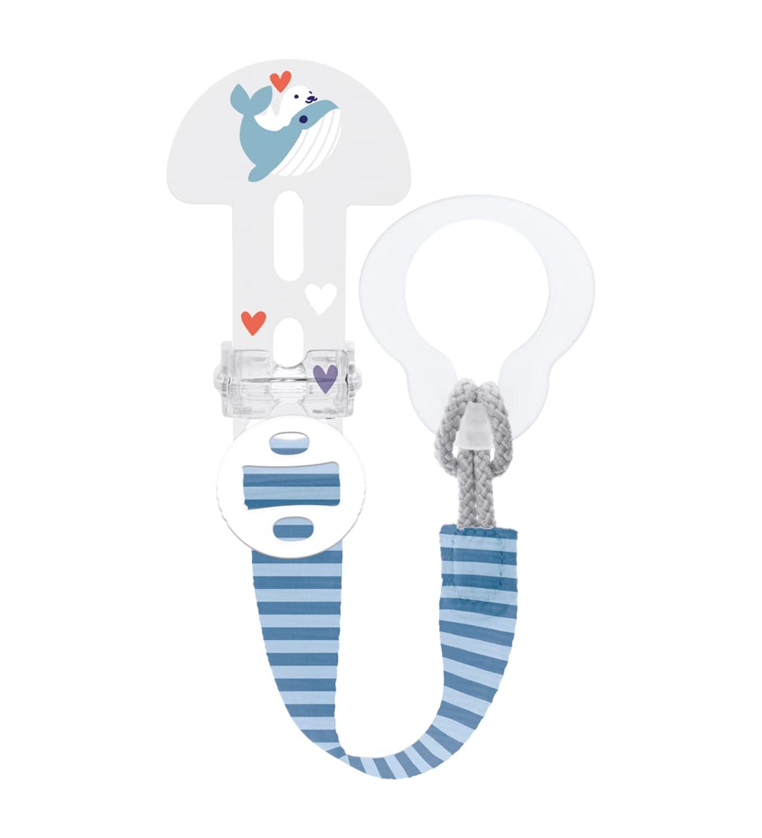 MAM Soother Clip in Dark Blue | Fits All MAM Soothers | Baby Essential | 1 Count - Buy Online on GoSupps.com