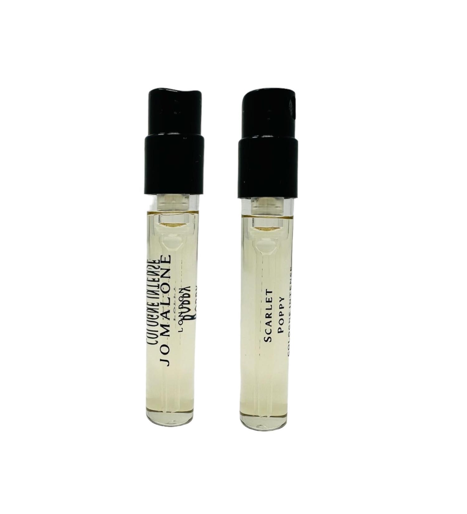 Jo Malone Set of 2 London Scarlet Poppy Cologne Intense Sample Vial .05oz/ 1.5ml each
