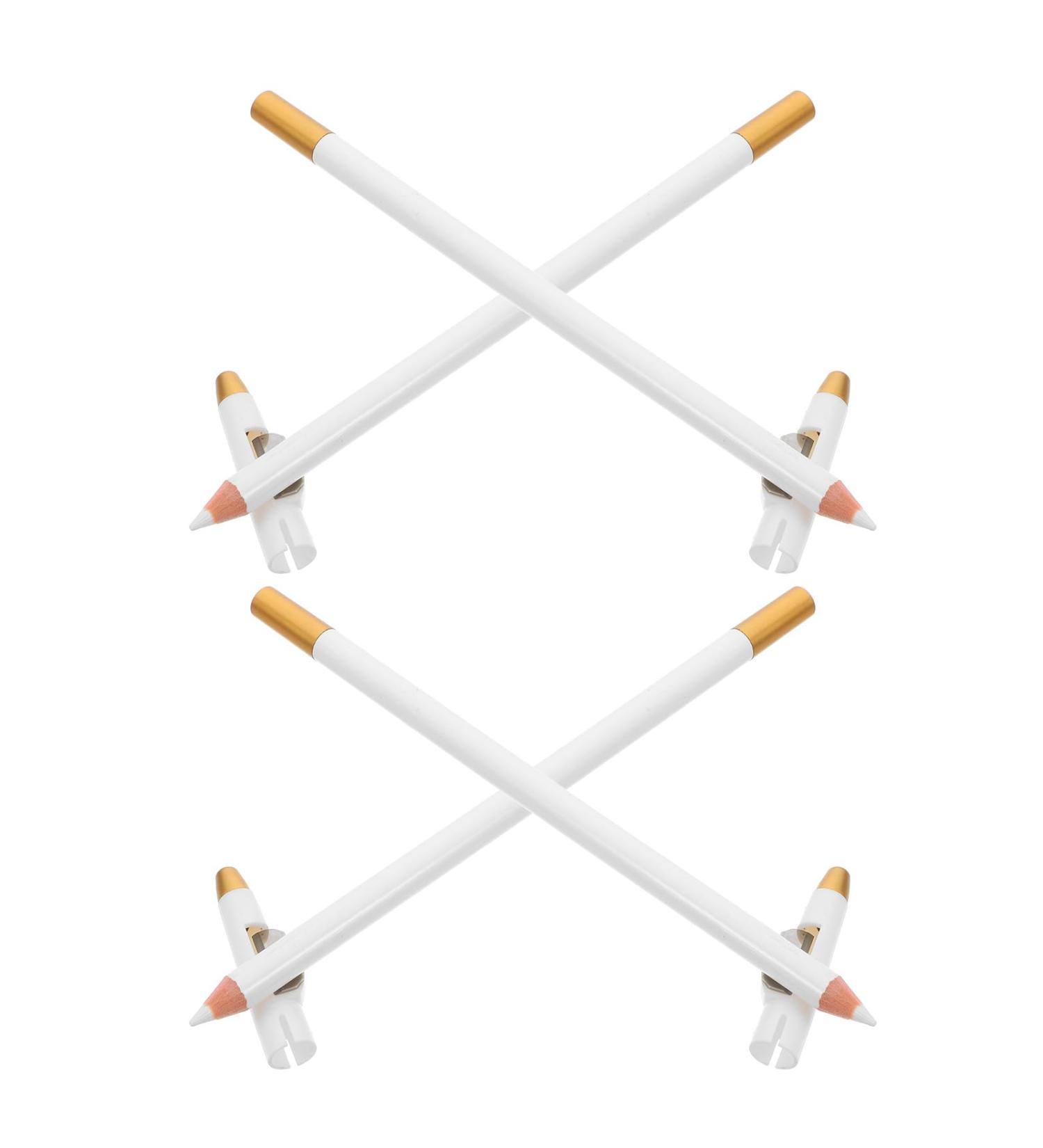 Crayon Maquillage Sourcils et Barbe Blanc 4 Pi ces Design Pratique Taille-Crayon pour Maquillage Facile et Rapide Hommes Femmes - Buy Online on GoSupps.com