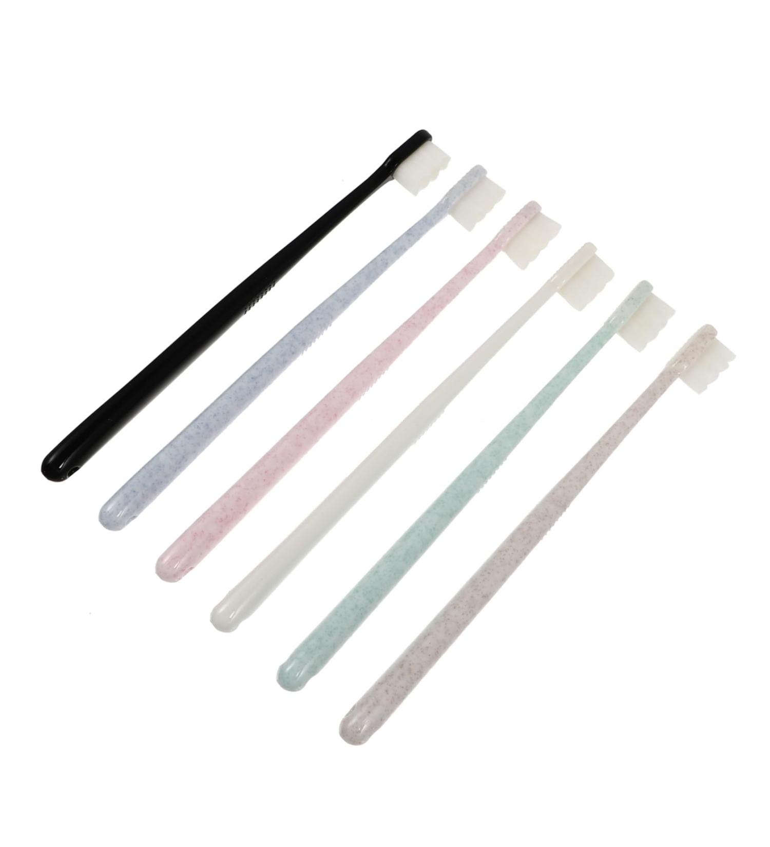 Partykindom 6ST Toothbrush & Floss Picks - Silicone Cleaning Brush for Children & Pregnant Women - Dental Care Essentials - Buy Online on GoSupps.com