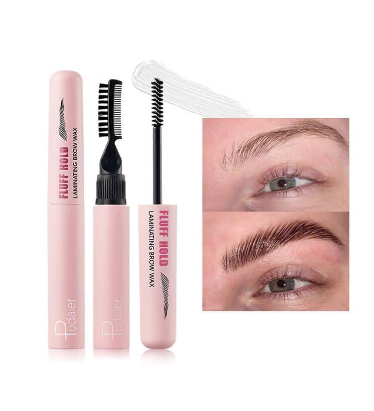Clear Eyebrow Gel & Brow Comb - Long-Lasting 3D Eyebrow Wax for Perfect Shaping | International Shipping Available - Buy Online on GoSupps.com