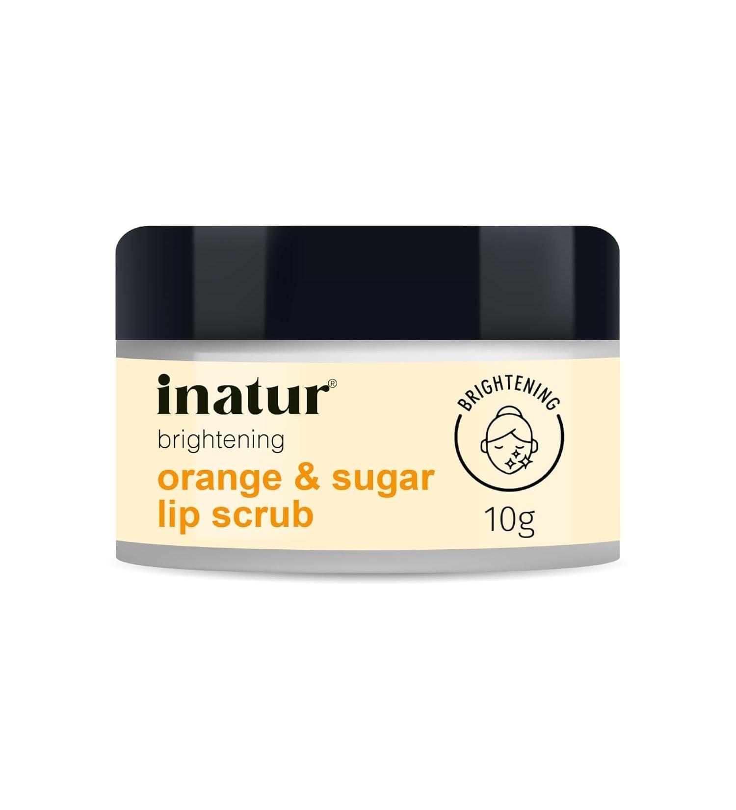 Orange Oil & Sugar Lip Scrub 10g Removes Dead Skin Moisturizes & Exfoliate Dry And Flaky Lips Does not Contain Artificial Fragrance