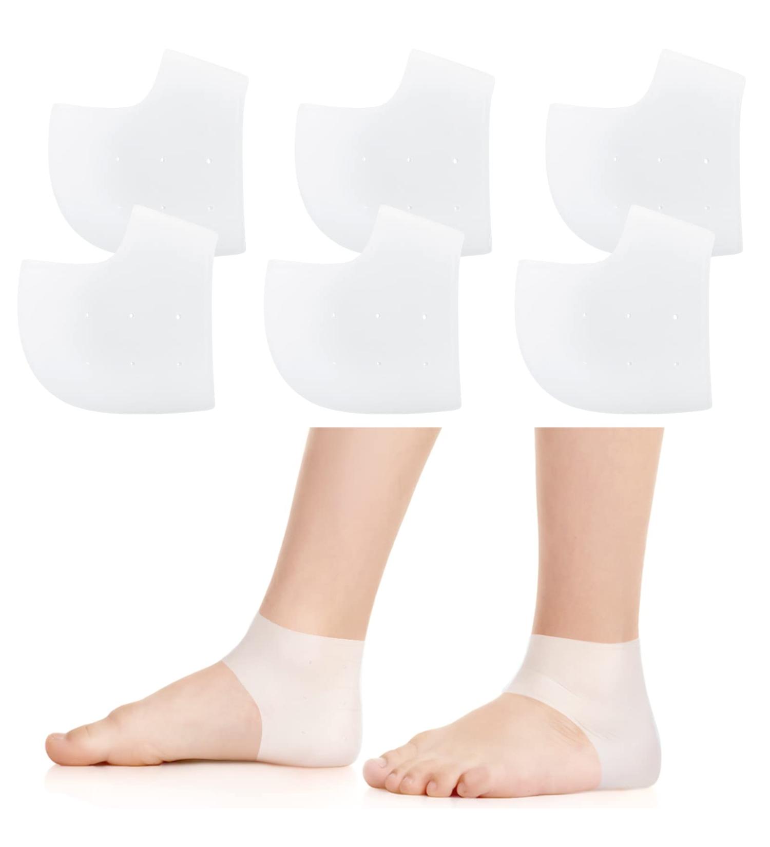 Kid Silicone Heel Protectors - 3 Pairs | Soft Gel Cushion for Heel Pain Relief and Plantar Fasciitis Support - Buy Online on GoSupps.com