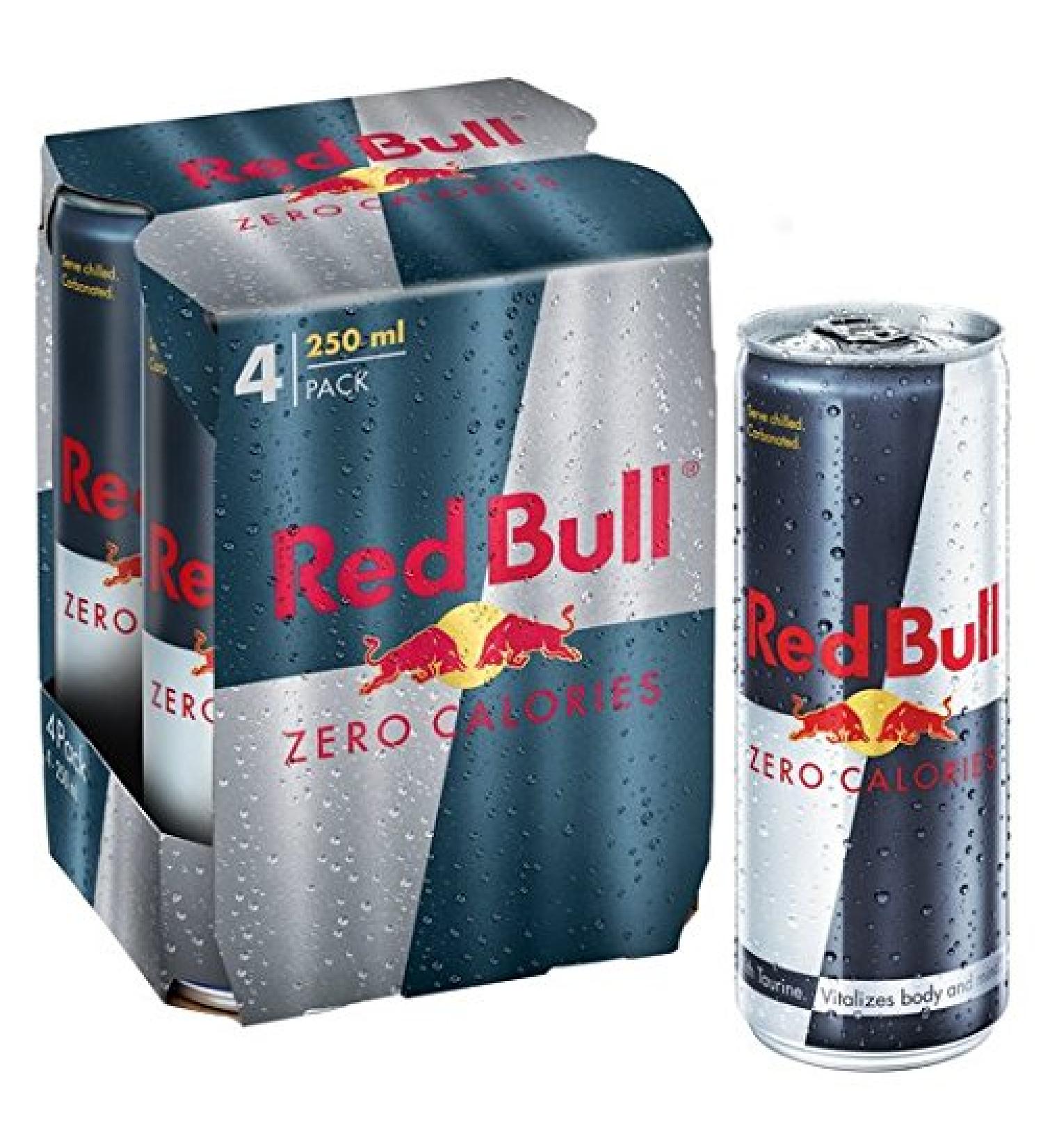 Red Bull Calories Red Bull Zero 4 x 250 ml