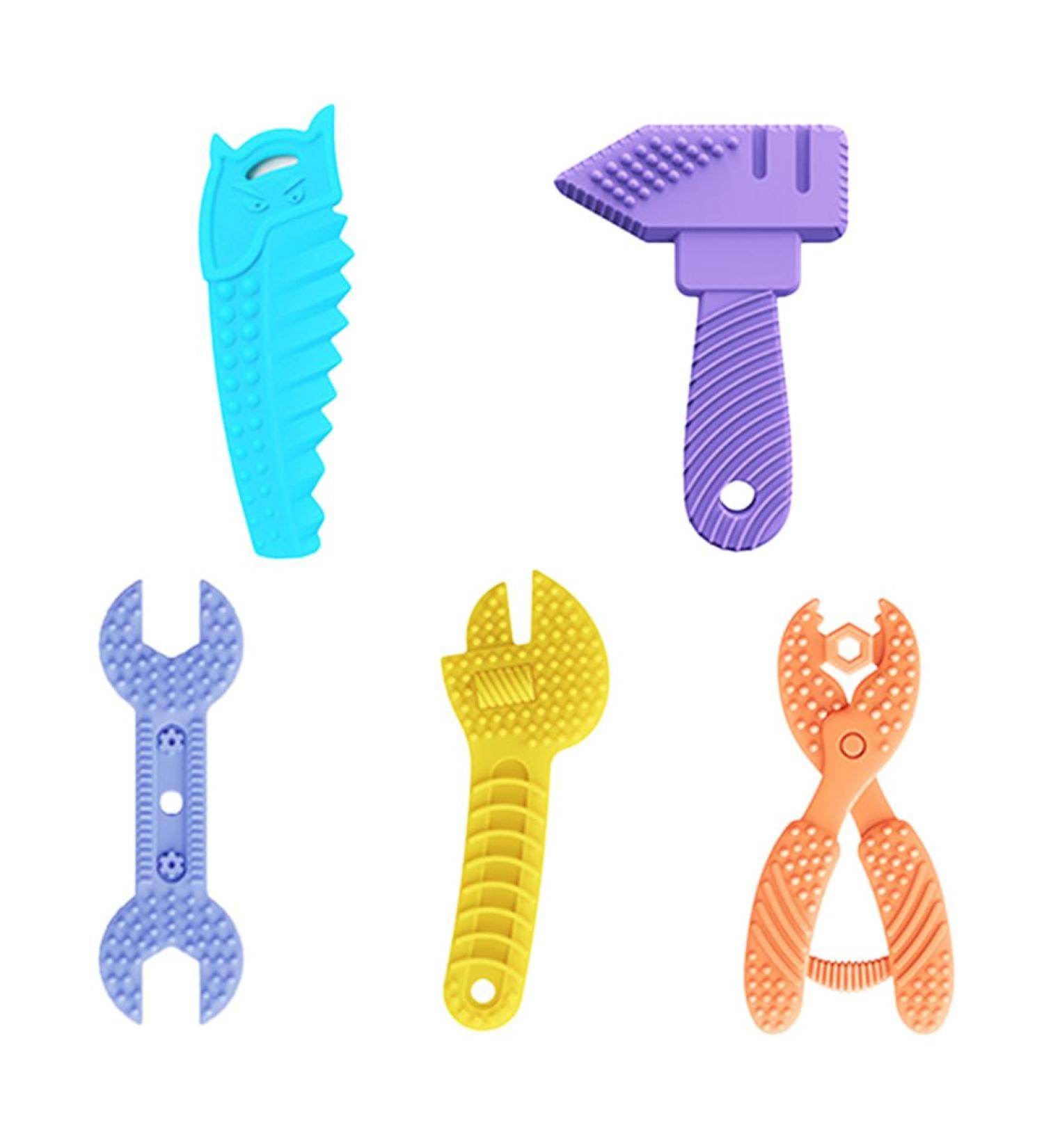 Buy Tnsray Bite Tube - 5 BPA-Free Silicone Baby Bite Rings | Cooling Dental Aid Toys for Newborns - Perfect Gift - Buy Online on GoSupps.com