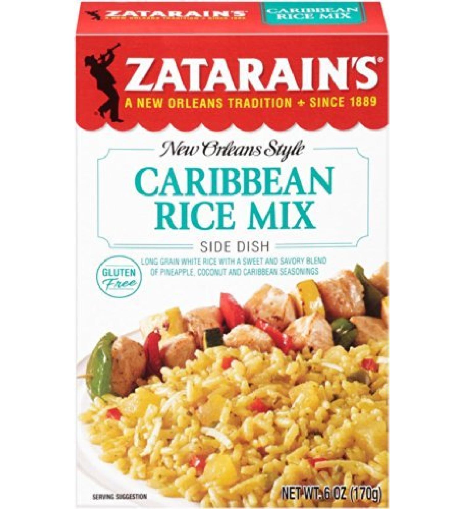 Zatarain's, New Orleans Style, Caribbean Rice Mix, 6oz Box (Pack of 6)
