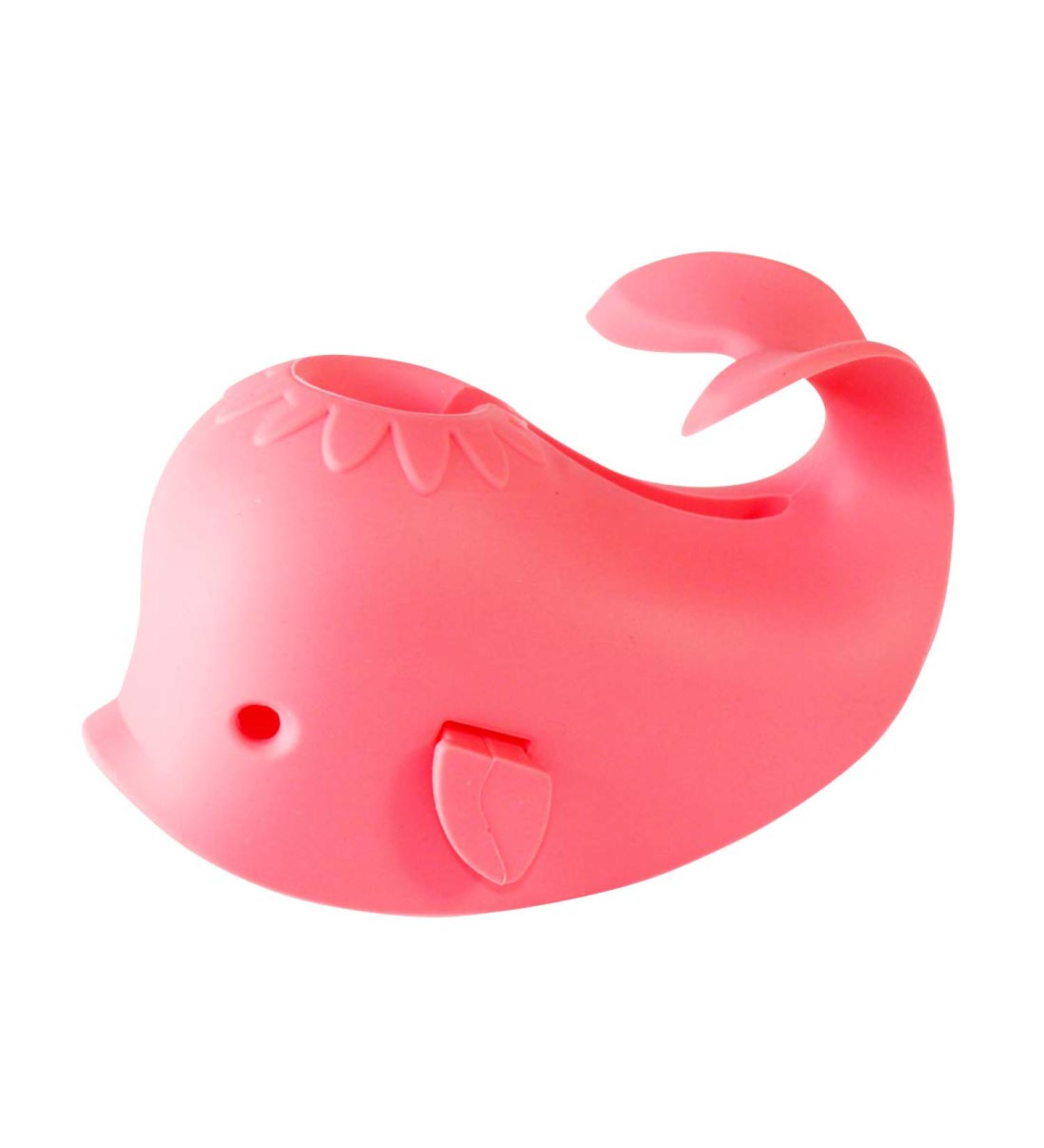 Silicone Whale Tub Faucet Cover for Kids | Baby Safety Product for Bathtub Spout | Melon - Buy Online on GoSupps.com
