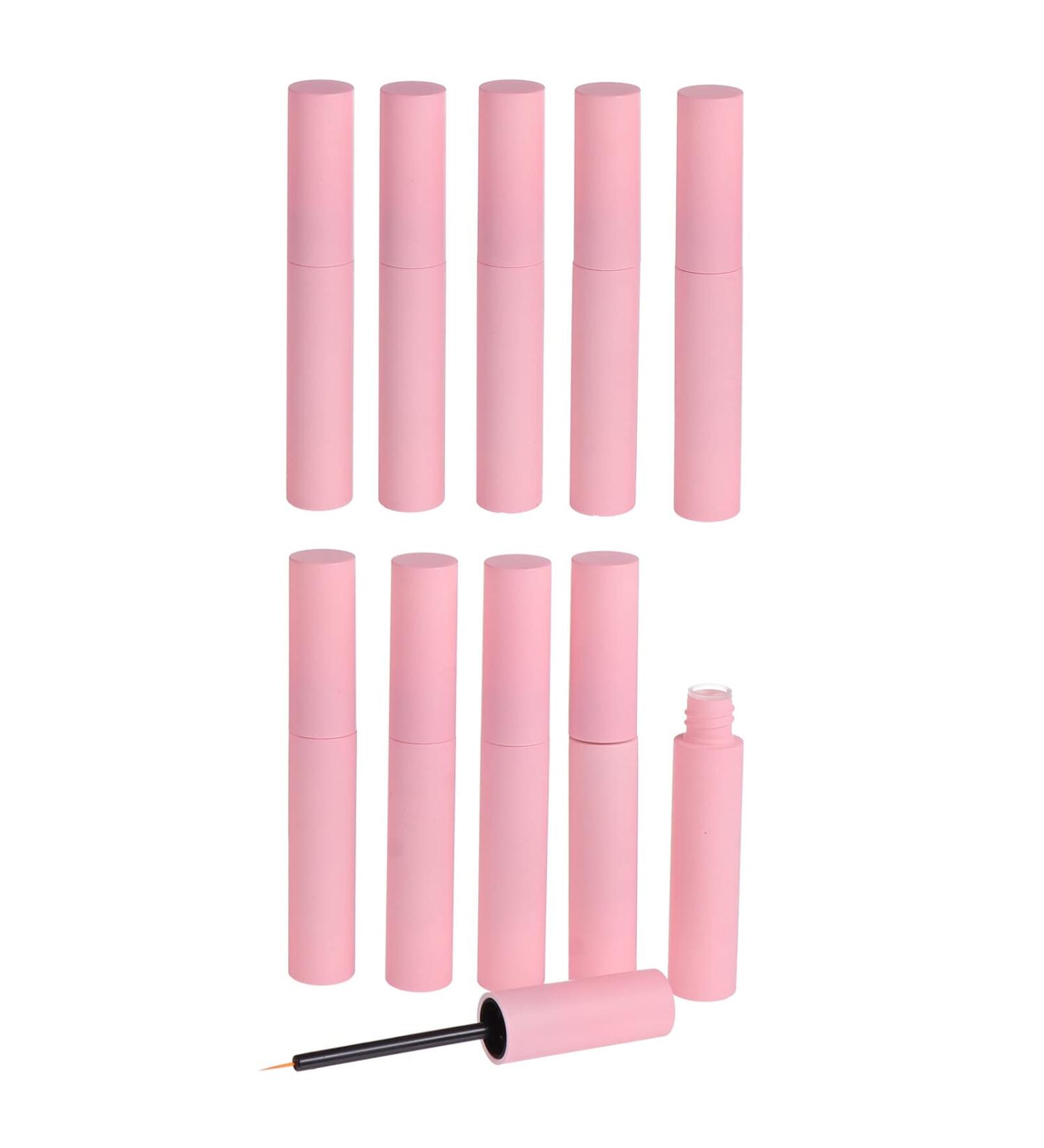 Beavorty 10 Pcs Eyelash Brush Empty Tube Transparent Empty Mascara Bottle Balm Tubes Plastic Bottle Pink Mini - Buy Online on GoSupps.com