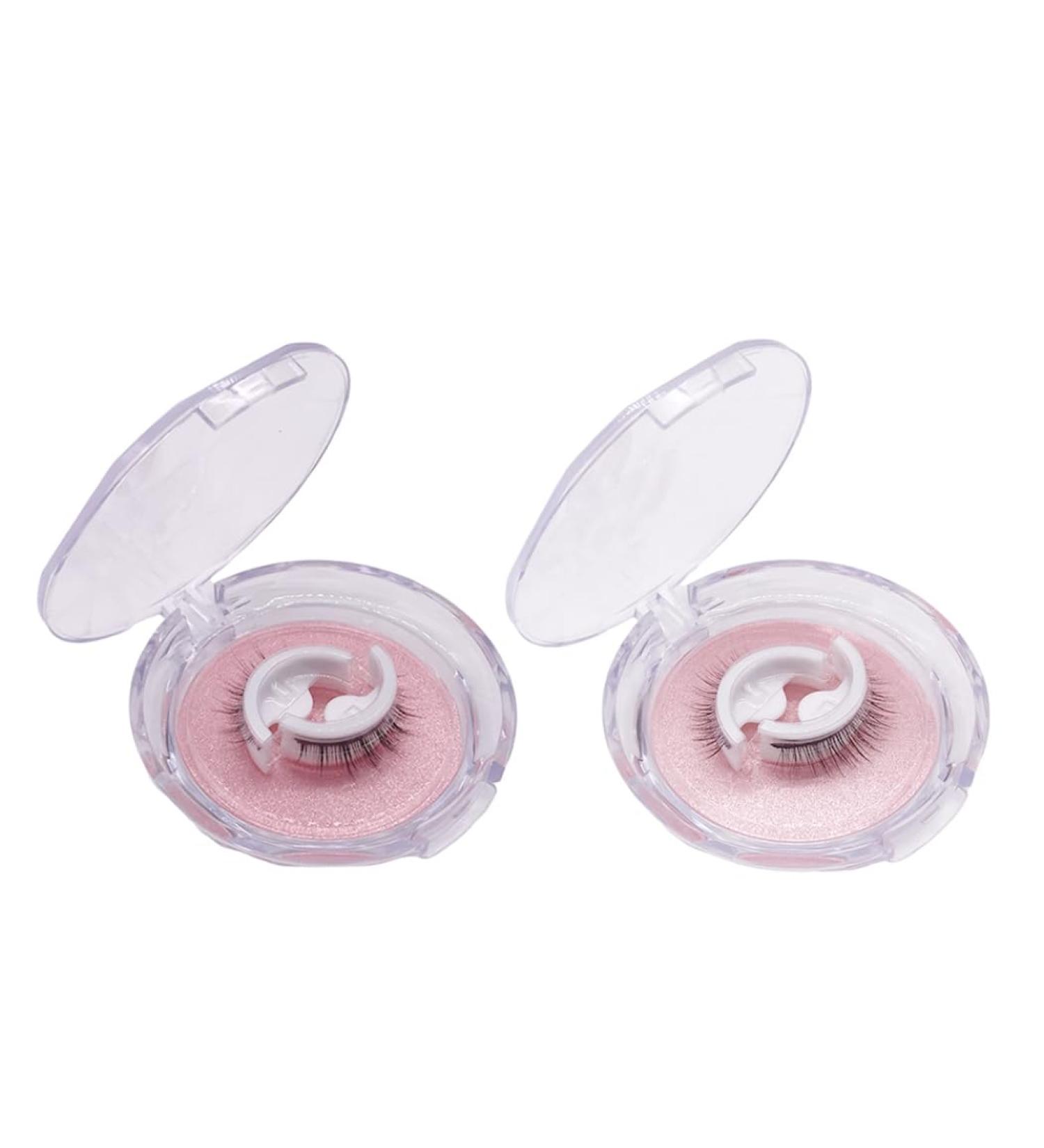 reusable eyelashes Self Adhesive Eyelashes Reusable Waterproof Fake Eyelashes Natural Realistic Fluffy Lashes 2Pair - Buy Online on GoSupps.com