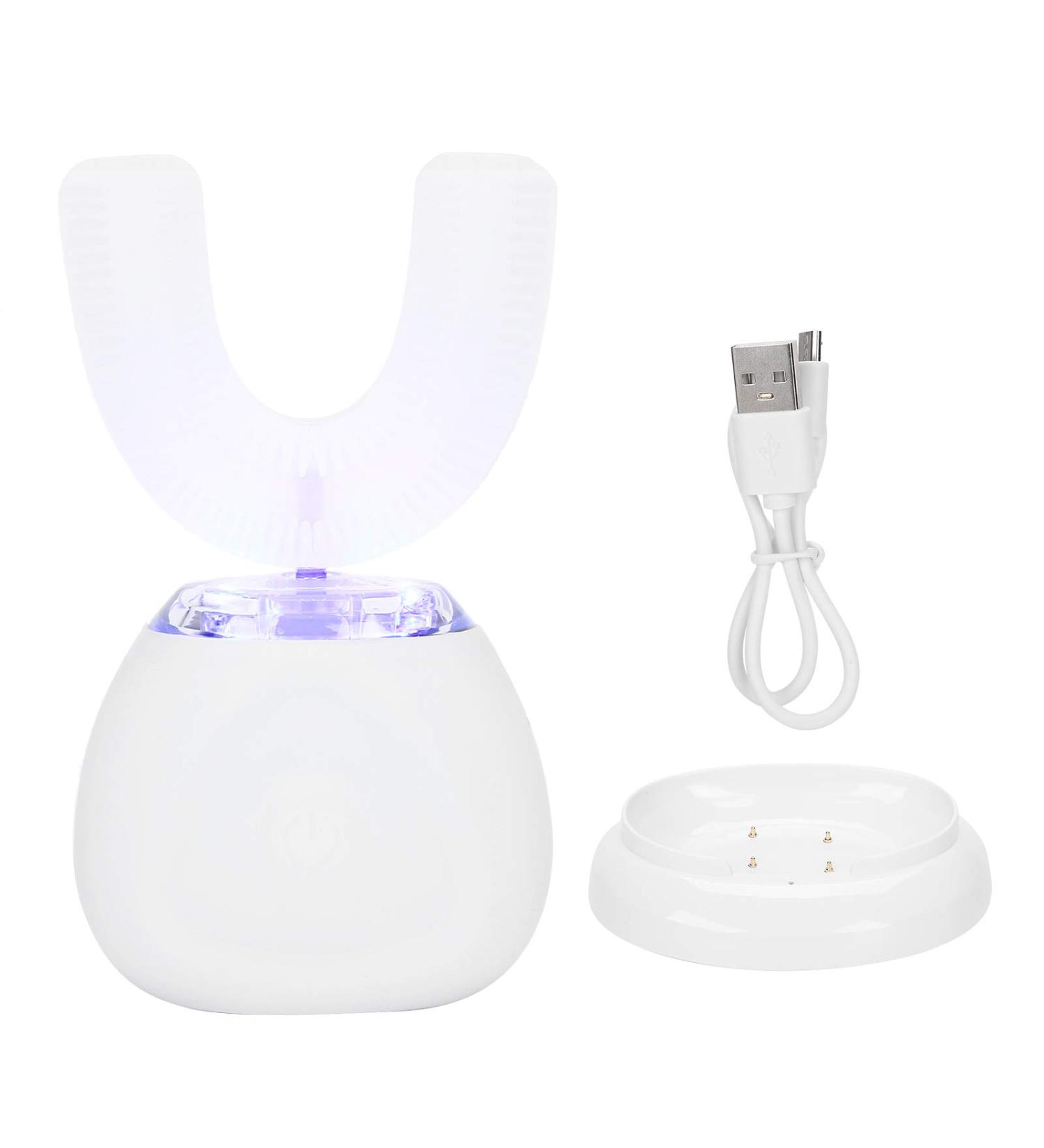 Smart U-Shape Electric Toothbrush for Child and Adult - Brightening Ultrasonic Technology (White) - Buy Online on GoSupps.com