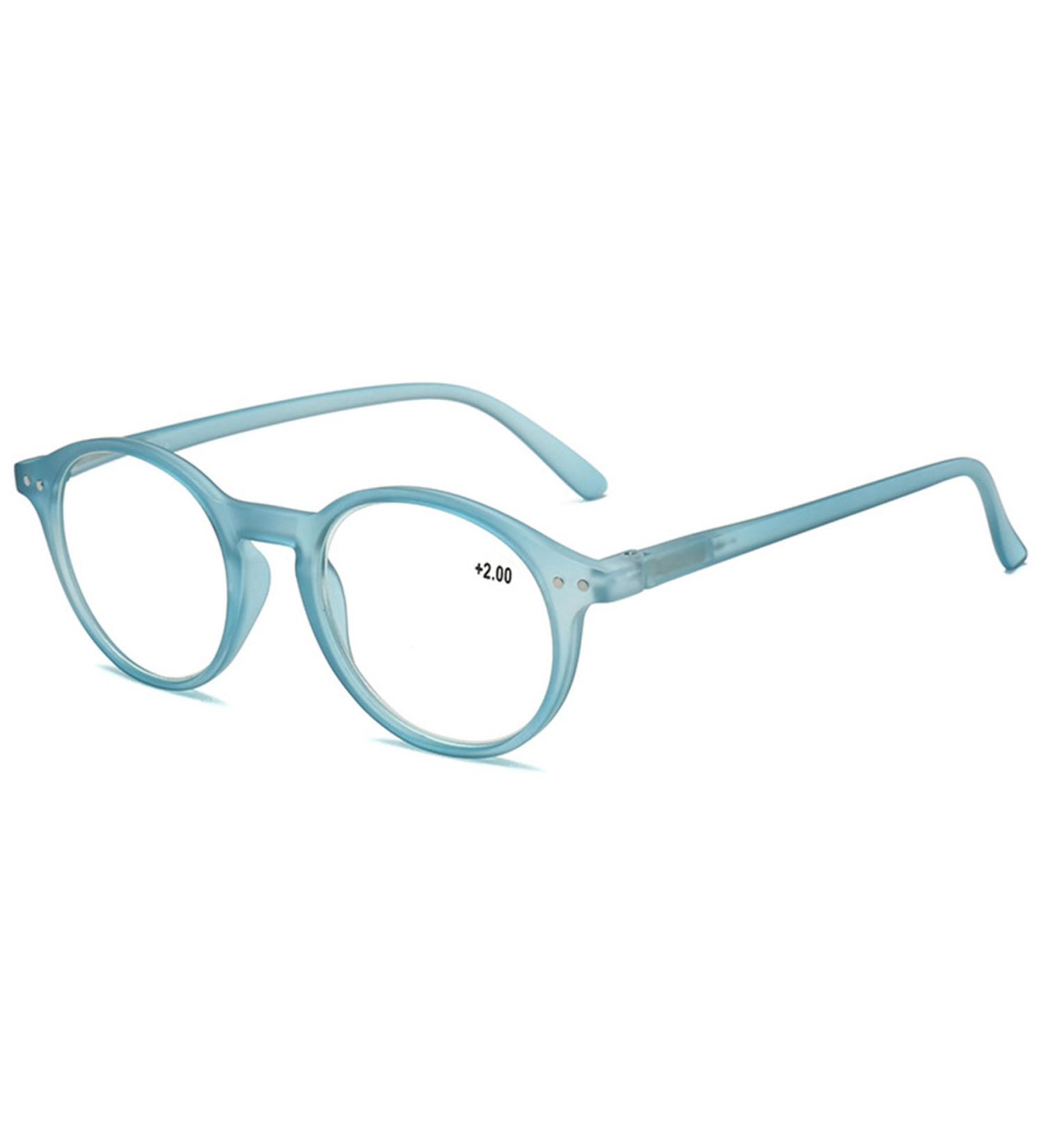 Shop Lanomi Blue Light Filter Reading Glasses for Men & Women Oval Matte Design with 3.0X Magnification - Buy Online on GoSupps.com