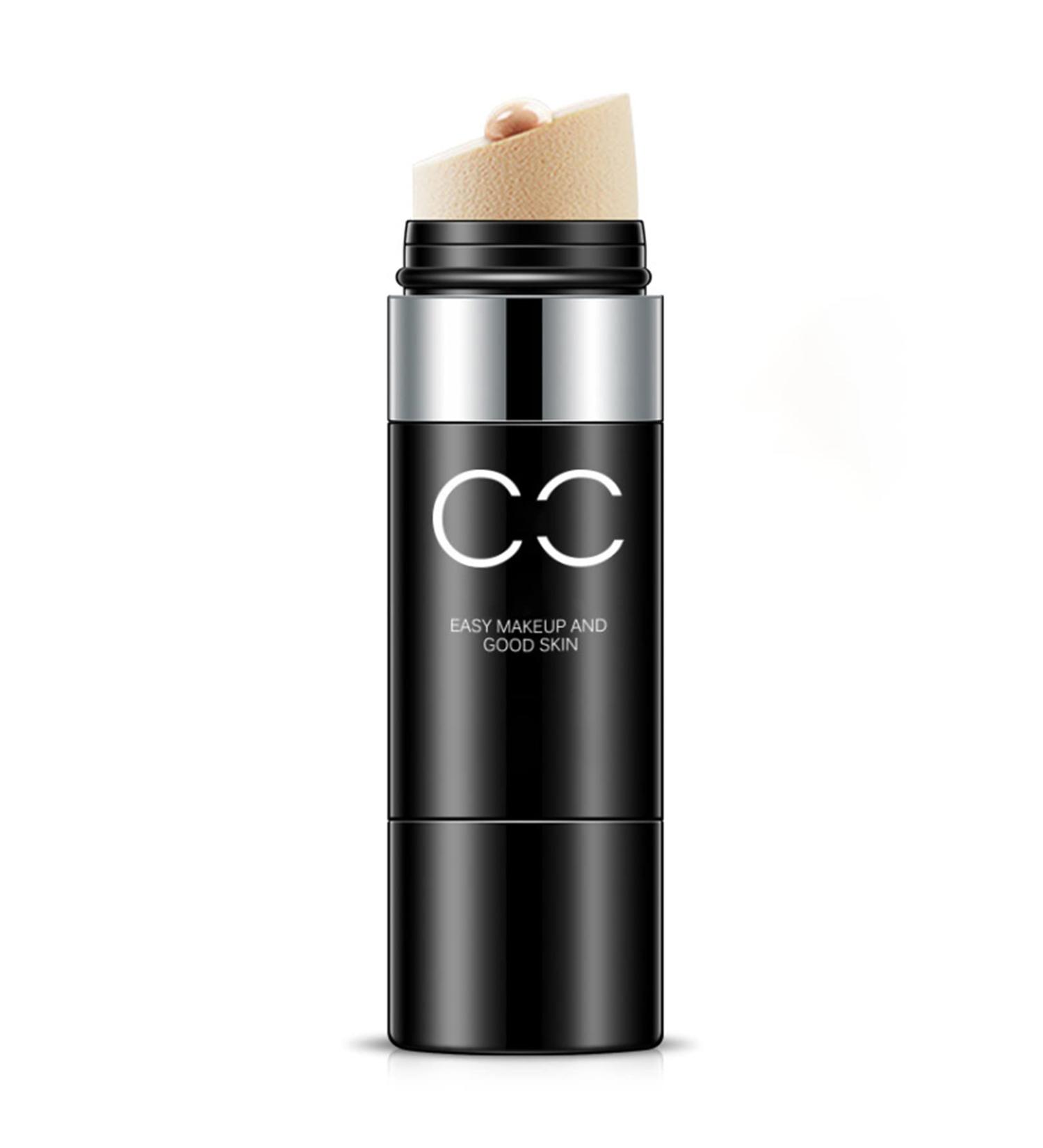 CC Cream Foundation Stick with Air Cushion Sponge | Full Coverage Concealer | Moisturizing Brightening Nude Makeup - Best Pigment Liquid Foundation - Buy Online on GoSupps.com