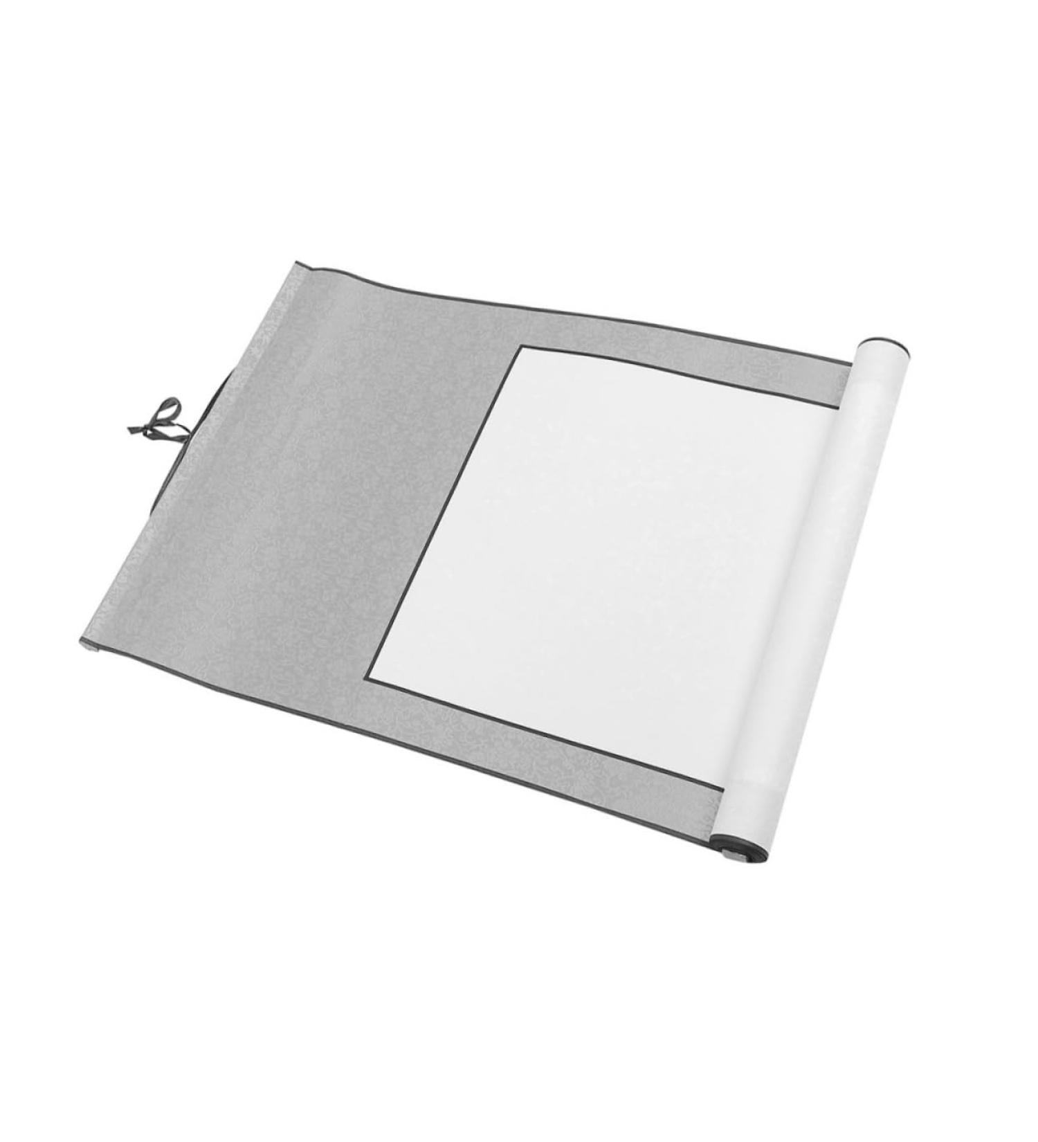 LALAFINA Rice Water Brush Portable Write Art Calligraphy Xuan Household Hanging Sheng Painting Blank Supply Silver 1.5X40X117CM - Buy Online on GoSupps.com