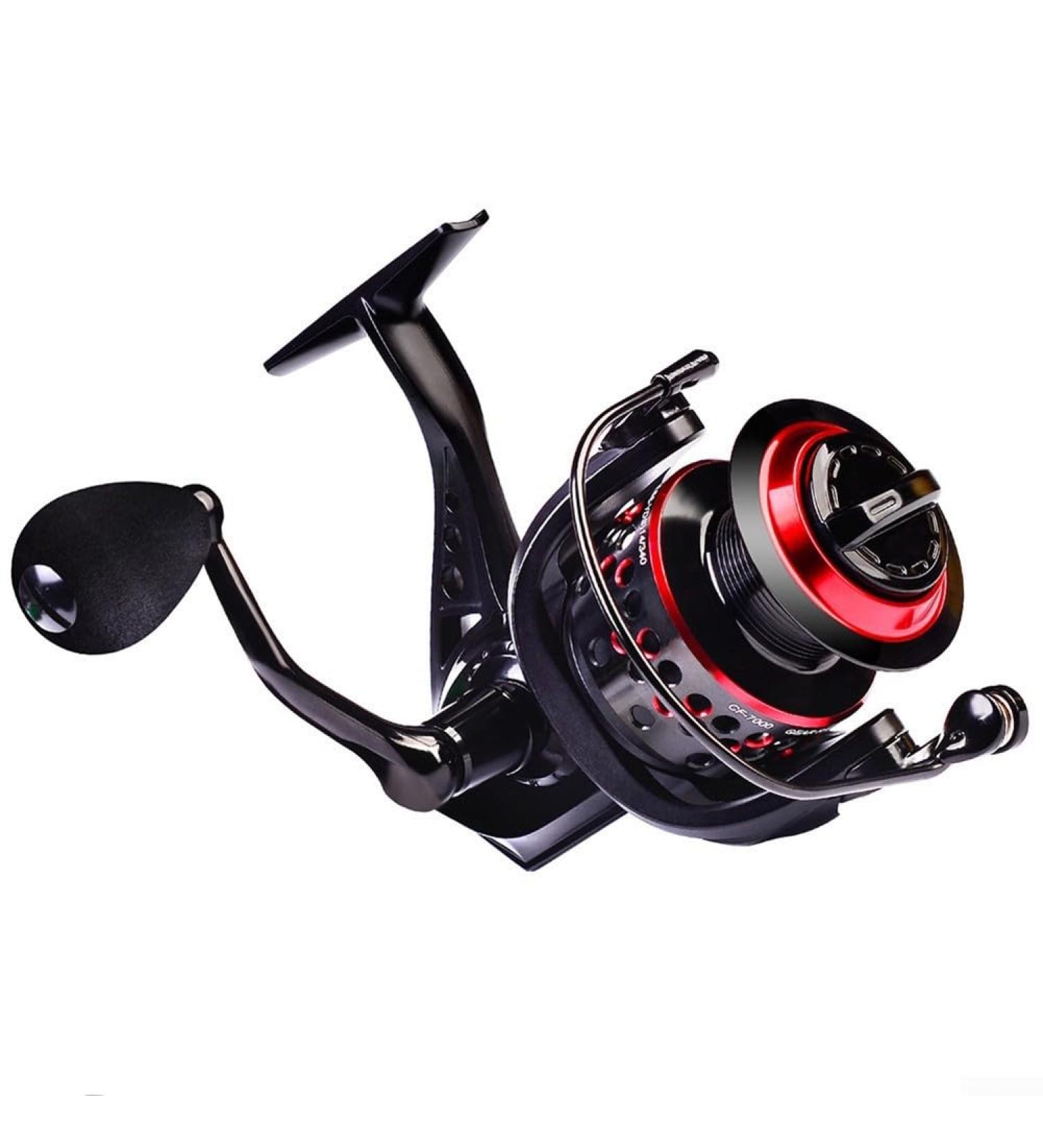 2000-7000 Metal Fishing Reel with Large Spool | 11-21 kg Max Pulling Force | 11 + 1BB | Buy Internationally - Buy Online on GoSupps.com
