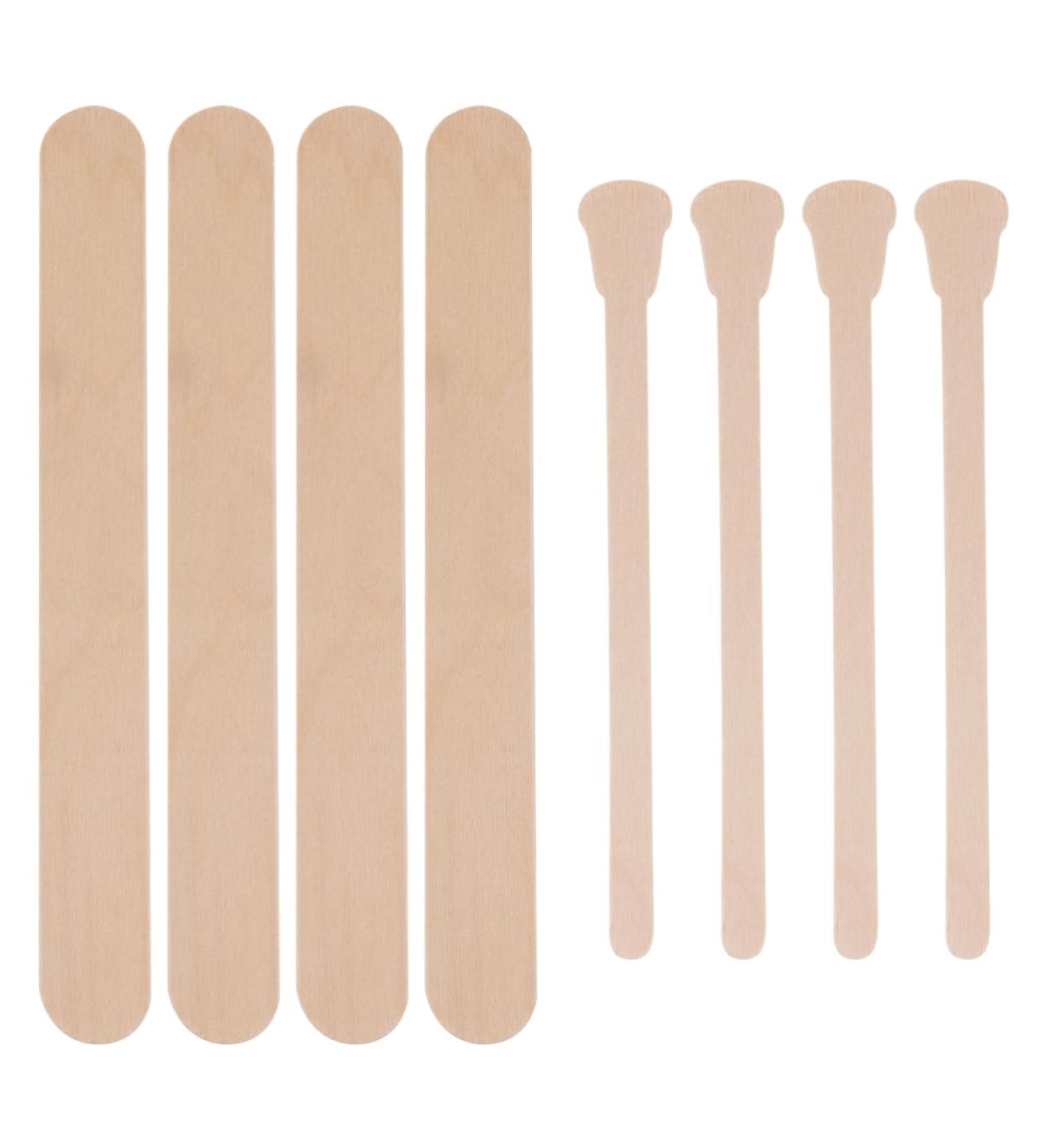 Doitool 200 ST Wax Applicator Sticks - Disposable Wooden Spatulas for Hair Removal & Body Waxing - Ideal for Face & Body Use - Buy Online on GoSupps.com