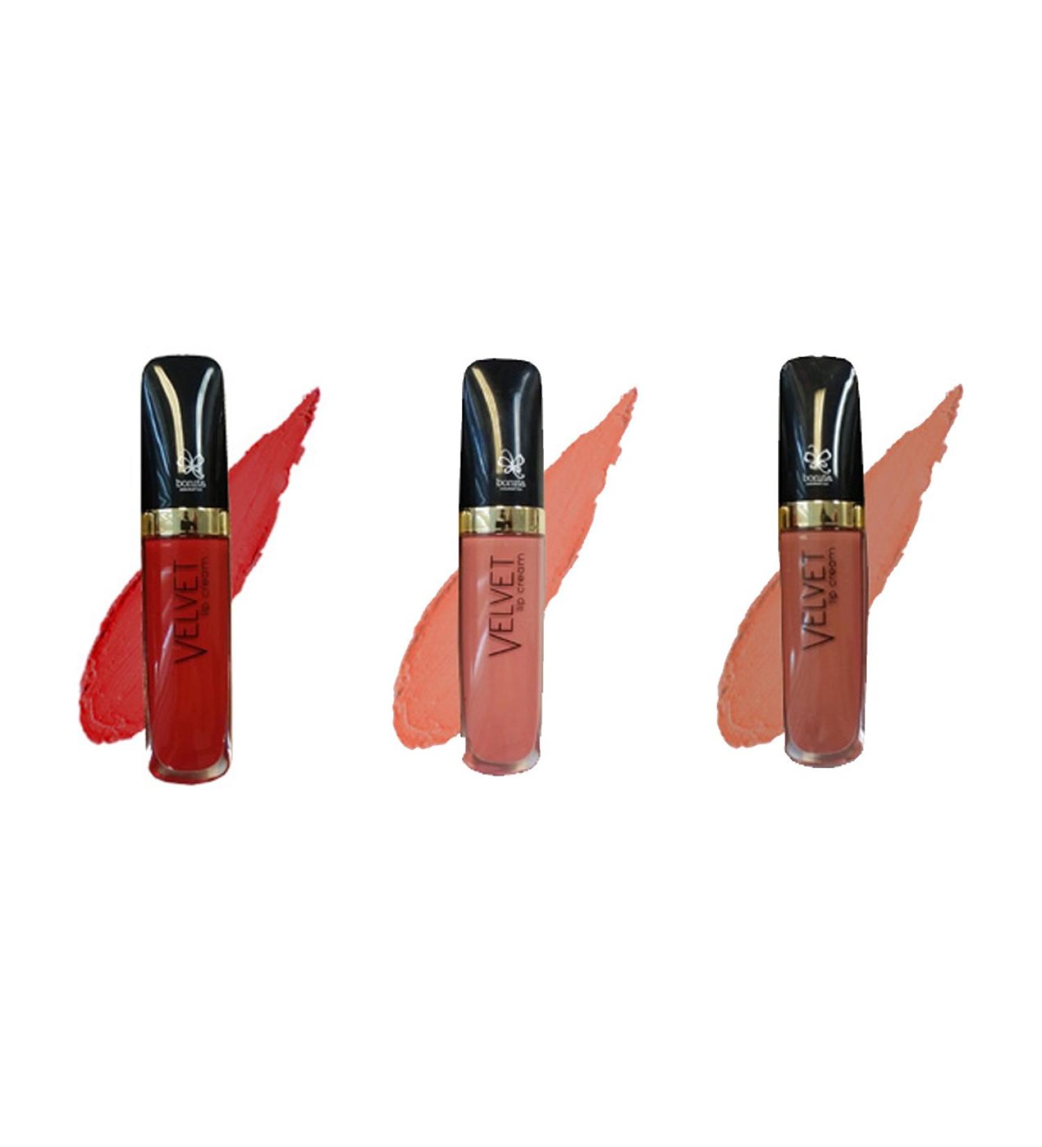 BONITA Velvet Cream Lipgloss Nude Combo Set of 3