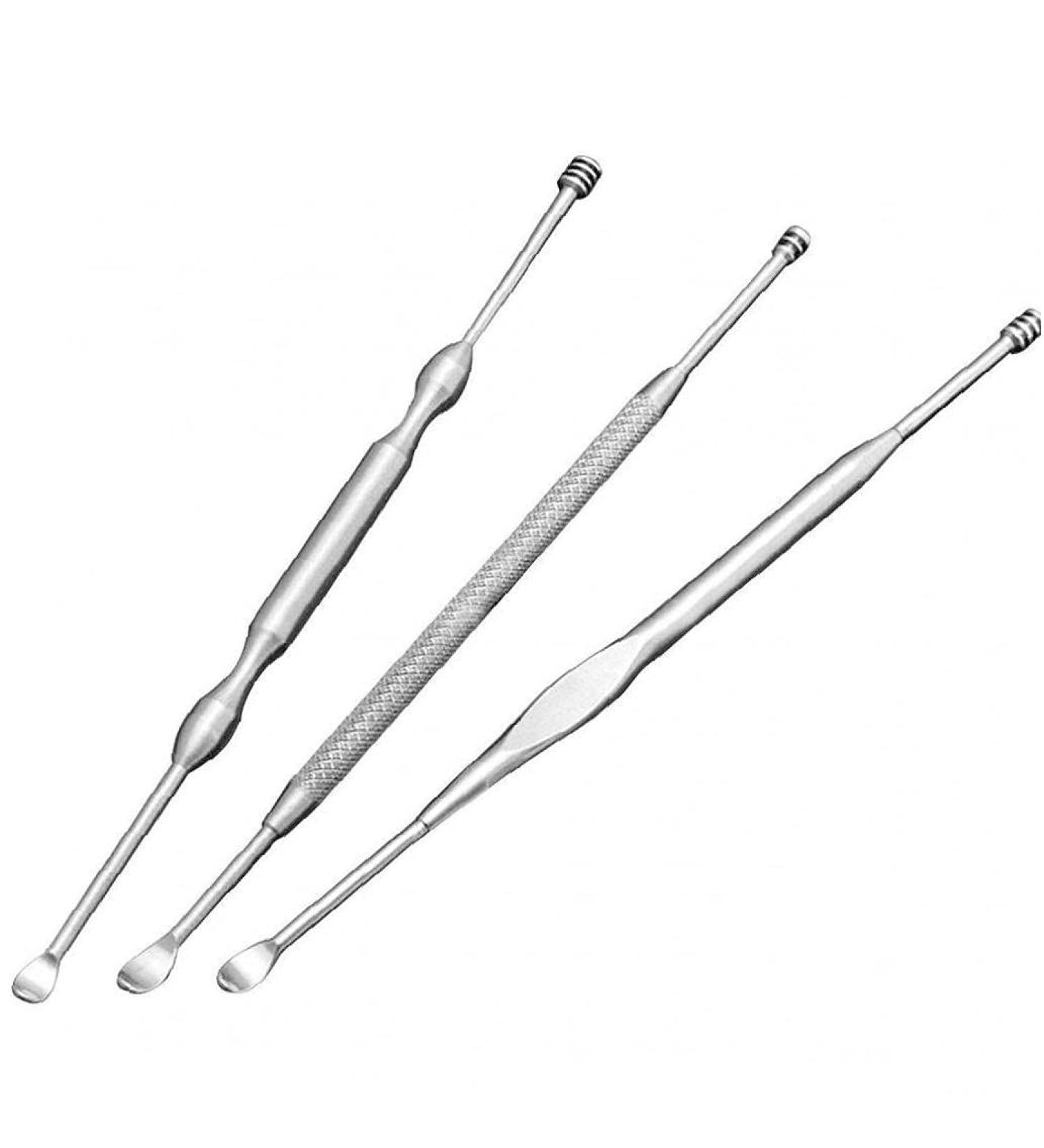 Buy PiniceCore 3 Pieces Stainless Steel Ear Picks - Wax Removal & Ear Care Tool for All Skin Types | International Shipping - Buy Online on GoSupps.com