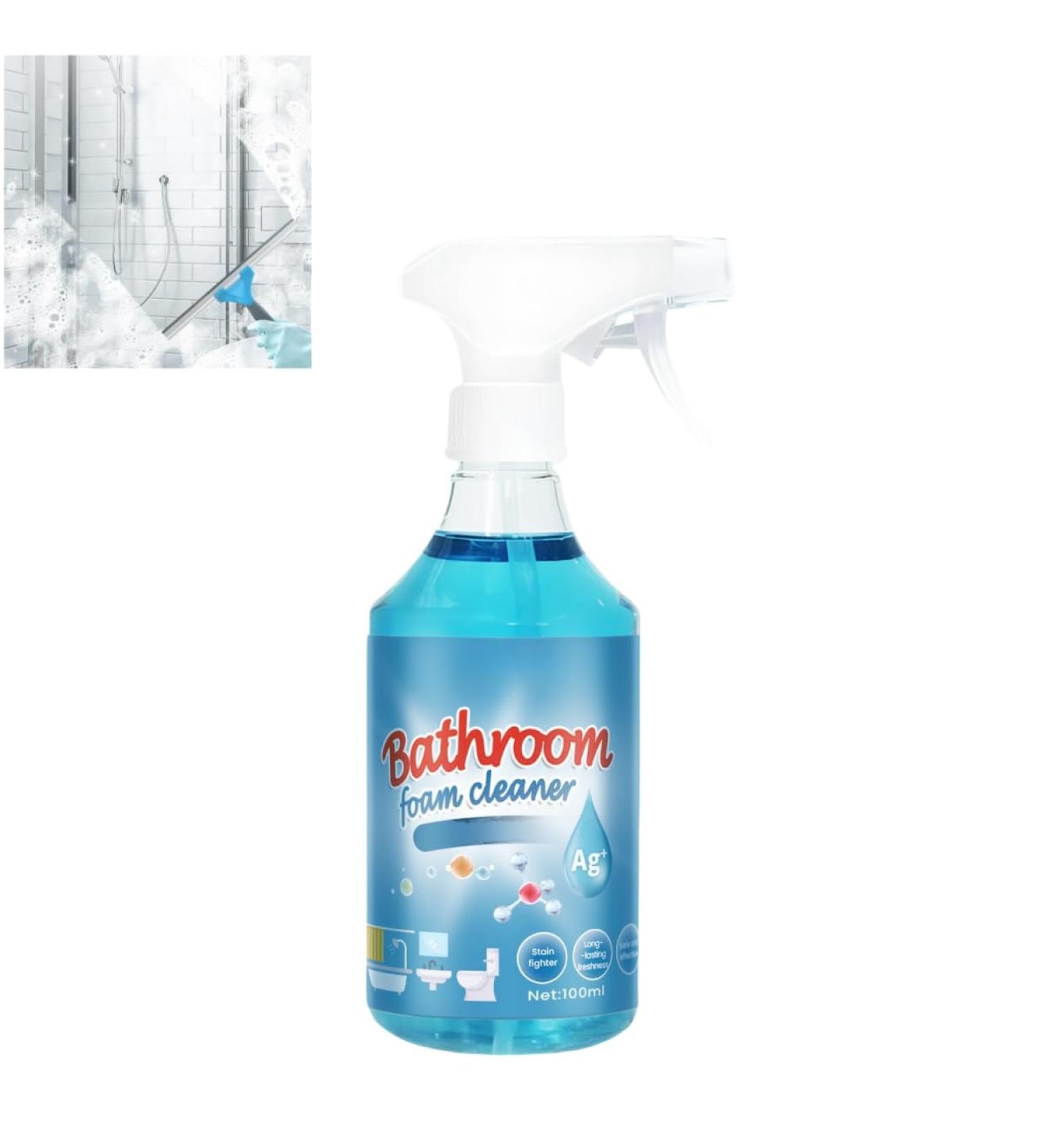 Bolac bathroom cleaner Bolac bathroom foam cleaner Foam spray cleaner multi-functional no-rinse cleaning spray 100ml suitable for glass mirrors bathtubs toilet 1pcs - Buy Online on GoSupps.com