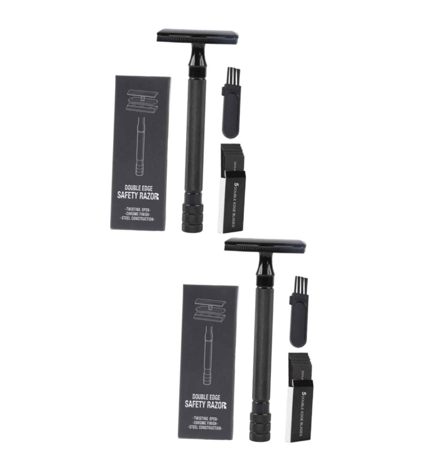 Buy 2 Sets Manual Shaver - Classic Beard & Hair Razor for Men | Old Style Shaving Cutter | International Shipping Available - Buy Online on GoSupps.com