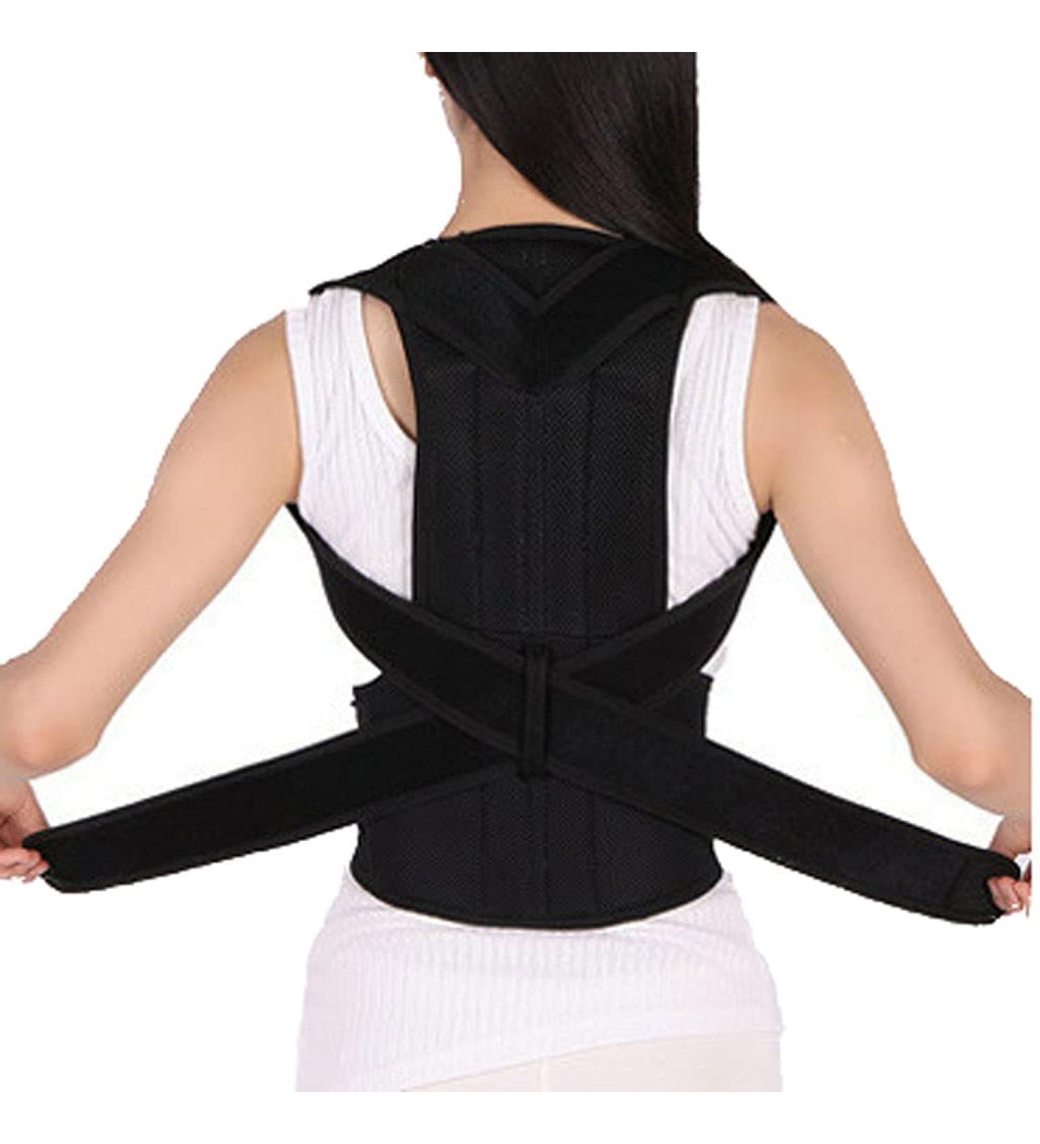 Posture Corrector for Men and Women Spine Back Support Back Brace Support Belt Pain Relief for Neck Back Shoulders Adjustable Breathable Waist Straps (Size : XXXXL) (X) - Buy Online on GoSupps.com