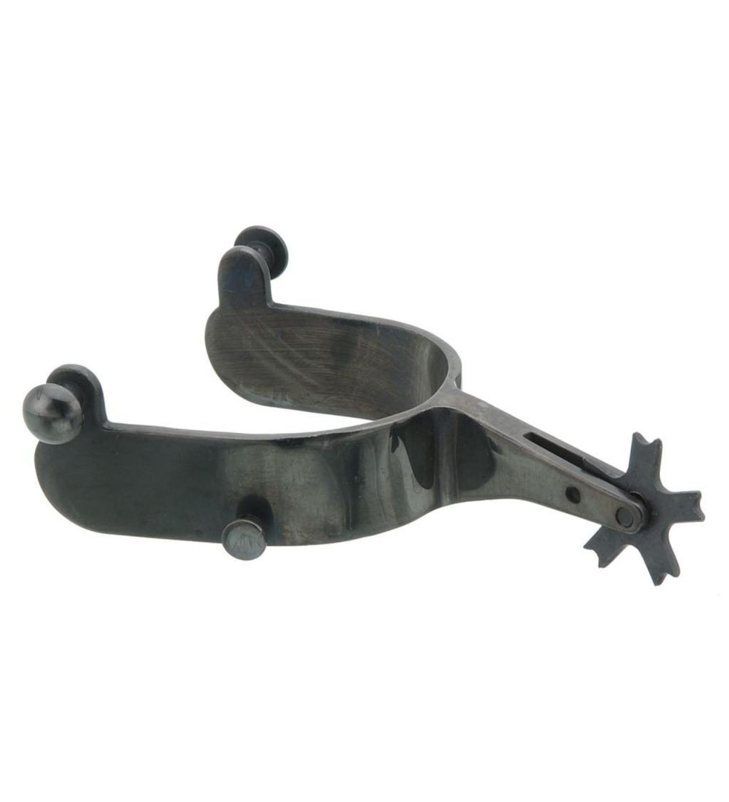 Kelly Silver Star Bull Rider Blue Steeled Rodeo Spurs