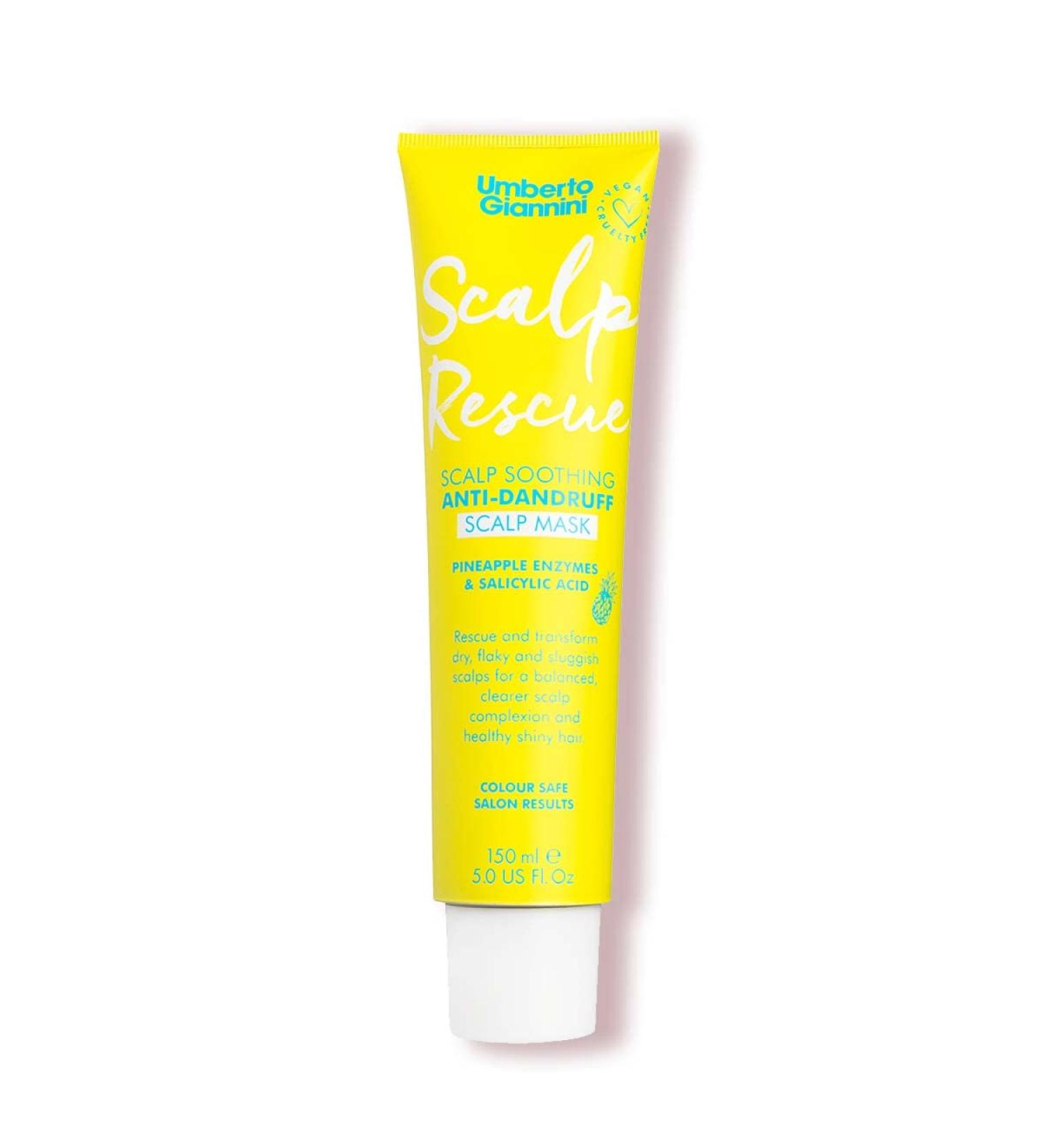 Umberto Giannini Scalp Rescue Anti Dandruff Hair and Scalp Mask - Vegan & Cruelty Free - 150ml - Buy Online on GoSupps.com