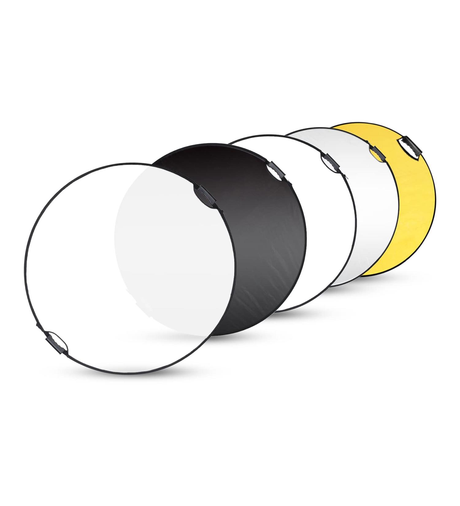 Selens 43 Inch Photography Reflector - 5 in 1 Collapsible Light Reflector with Carrying Case for Photo Studio Lighting - Buy Online on GoSupps.com