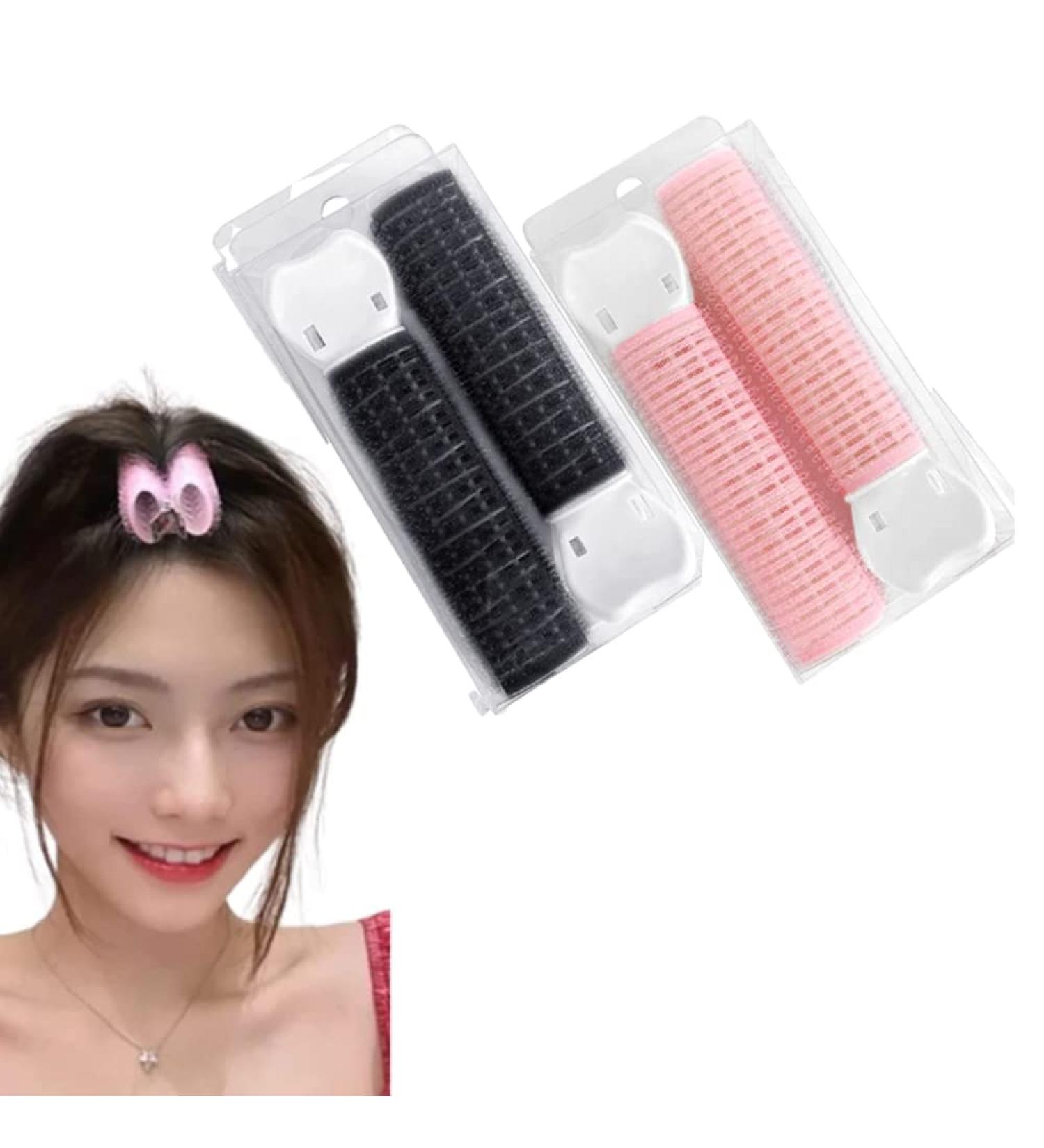 Volumizing Hair Root Clips - 4Pcs Black+Pink - Hair Volume Roller Clips - Buy Online on GoSupps.com