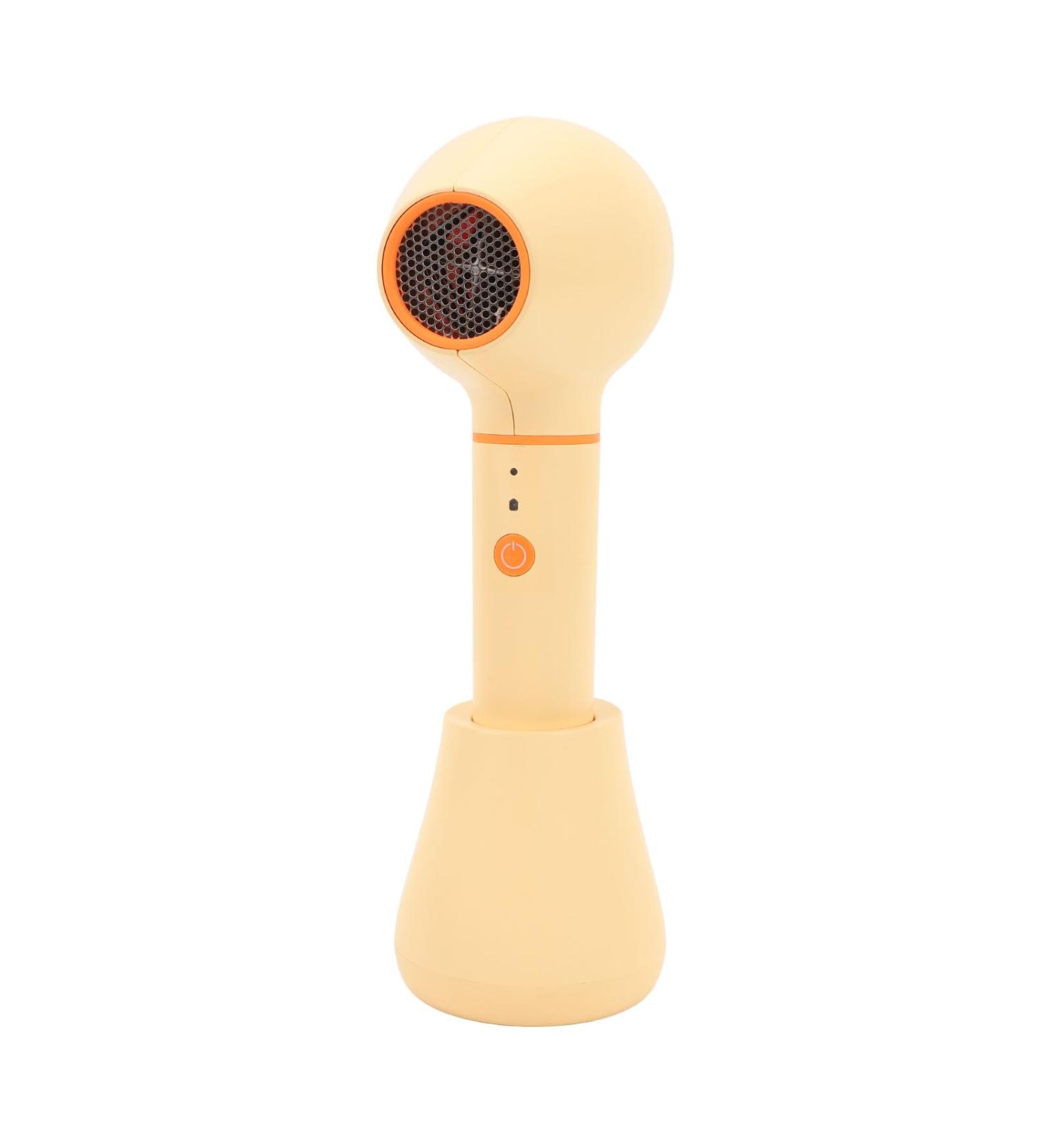 Portable Dryer 9000mAh USB Hair Dryer with Constant Temperature Wind Speed Adjustable Intelligent Cordless Travel Hair Dryer Fast Drying for Travel Trip (Yellow) - Buy Online on GoSupps.com