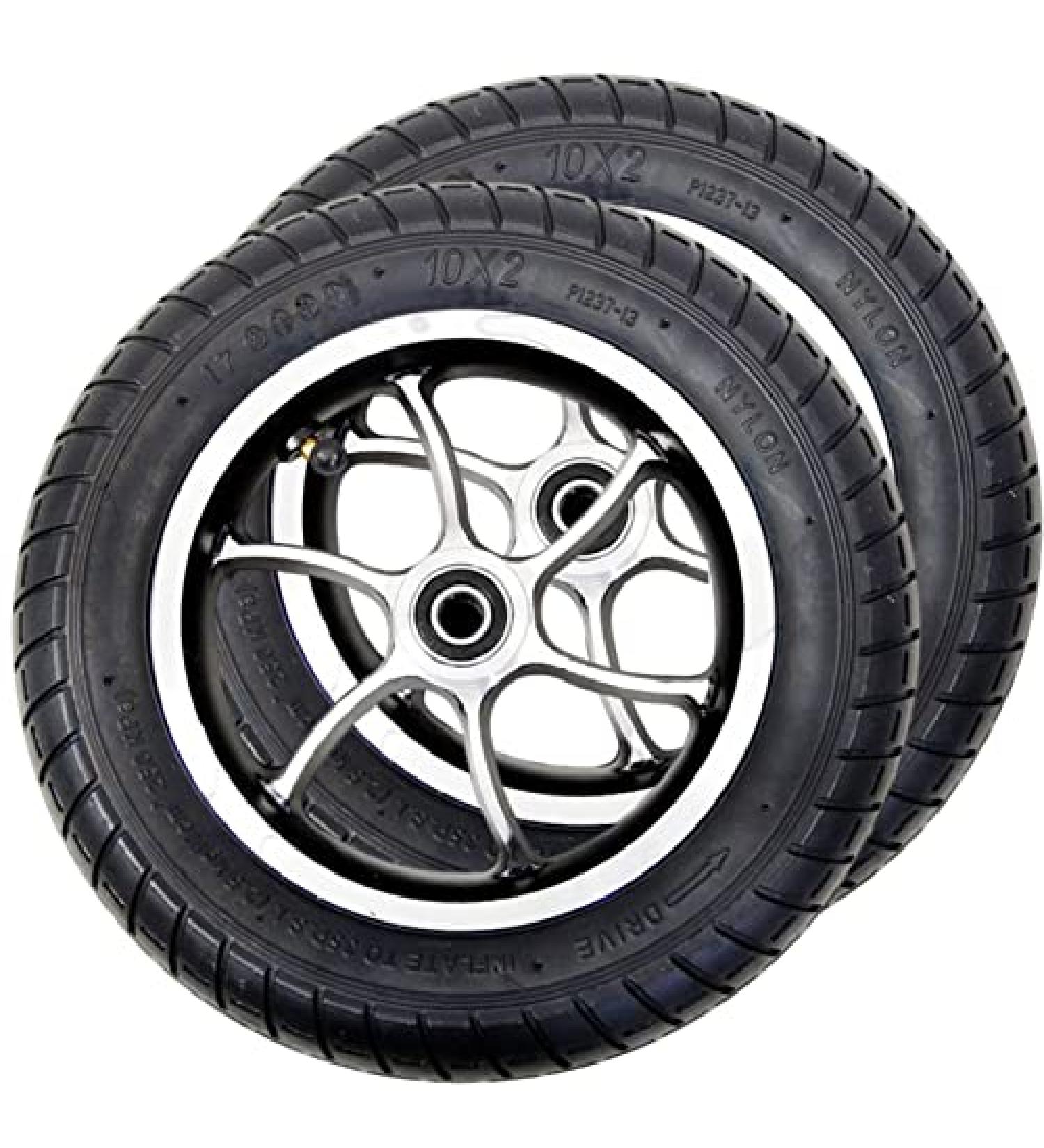 Wheelchair Front Wheel 10Inch Wheels Replacement Parts 2Pcs Electric Wheelchair Front Wheel Assembly 10X2 Inflatable Tire Wheelchair Accessories/Black/10 * 2 10*2 Black - Buy Online on GoSupps.com