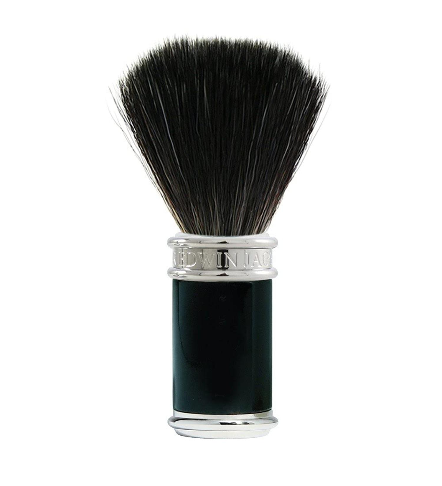 Edwin Jagger Synthetic Shaving Brush Range 36 Black Plain Est ndar
