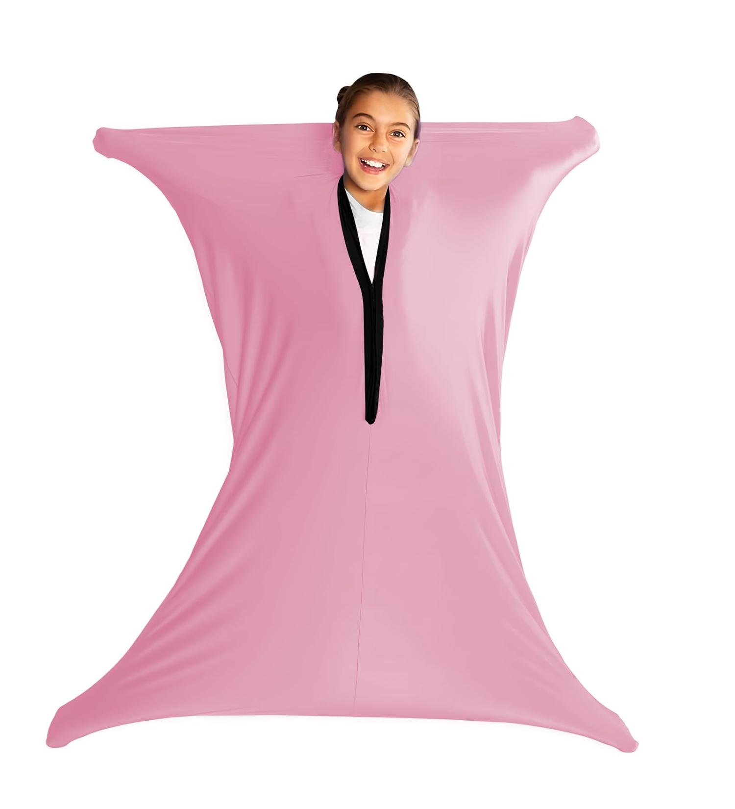 SZSMART Sensory Body Sock for Kids 47"x27" Full-Body Wrap Stretchy Body Sox to Relieve Stress for Children with Autism Anxiet (Pink M/114-137cm) M/114-137cm Pink - Buy Online on GoSupps.com