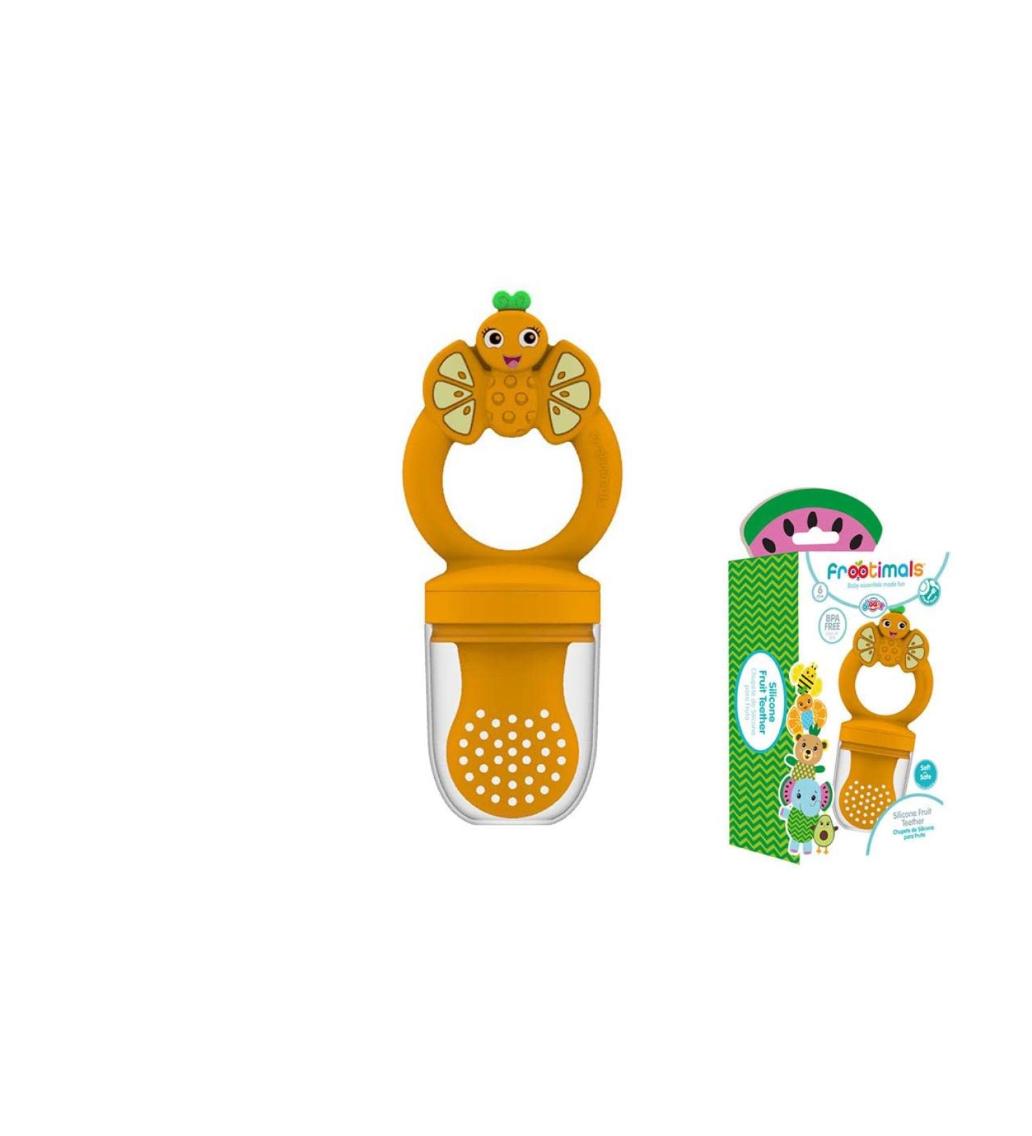 Kids Euroswan - Orangiefly fruit teat made of silicone multi-coloured (FT0003)