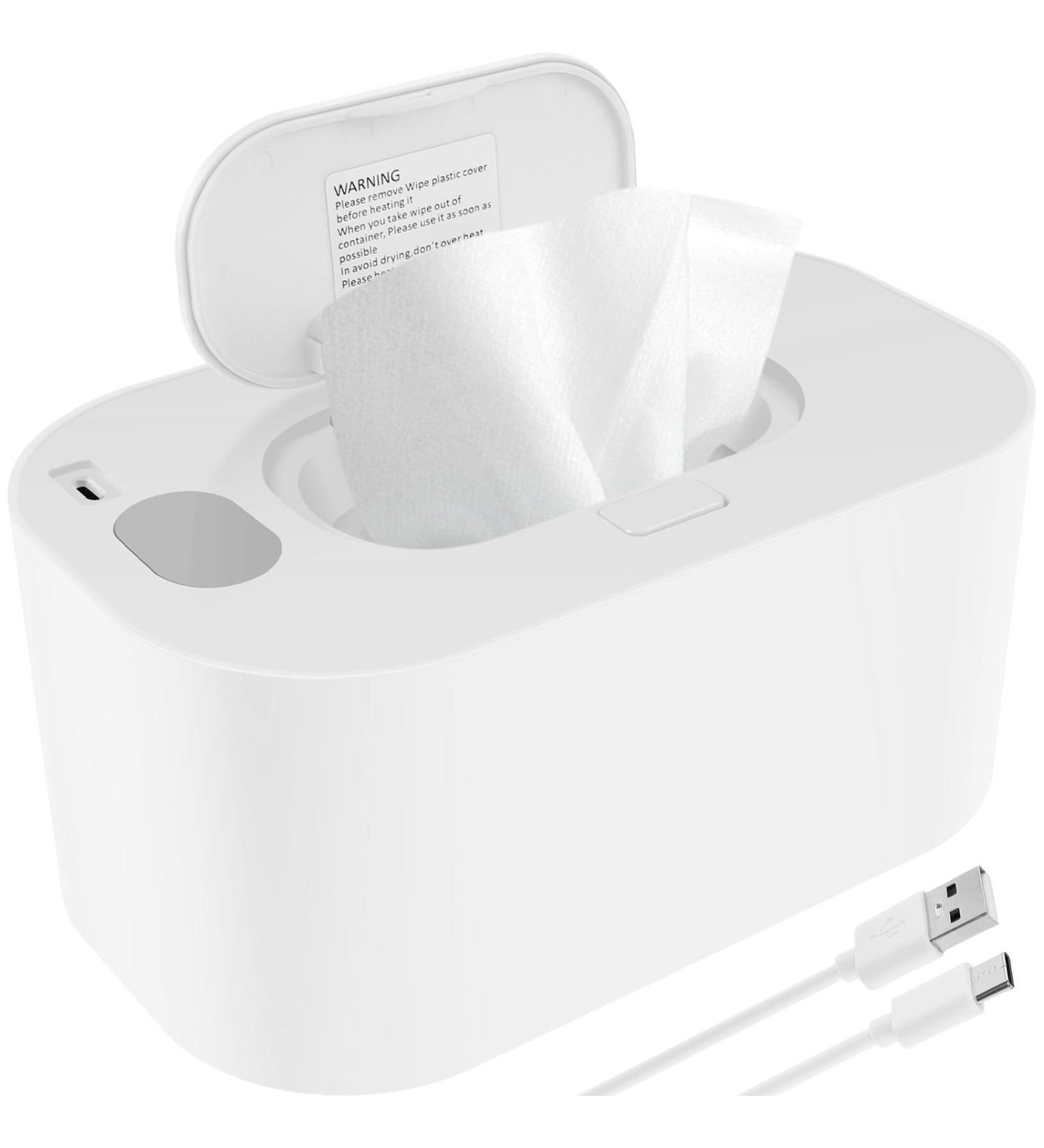 USB Baby Wipe Warmer 3 Modes 40-60 c Adjustable Wipe Warmer Dispenser Thermostat Even Heating Baby Wipe Heater Portable Overall Heating Wet Wipes Warmer for Car Home Nursery Travel Prevent Dry (white) - Buy Online on GoSupps.com