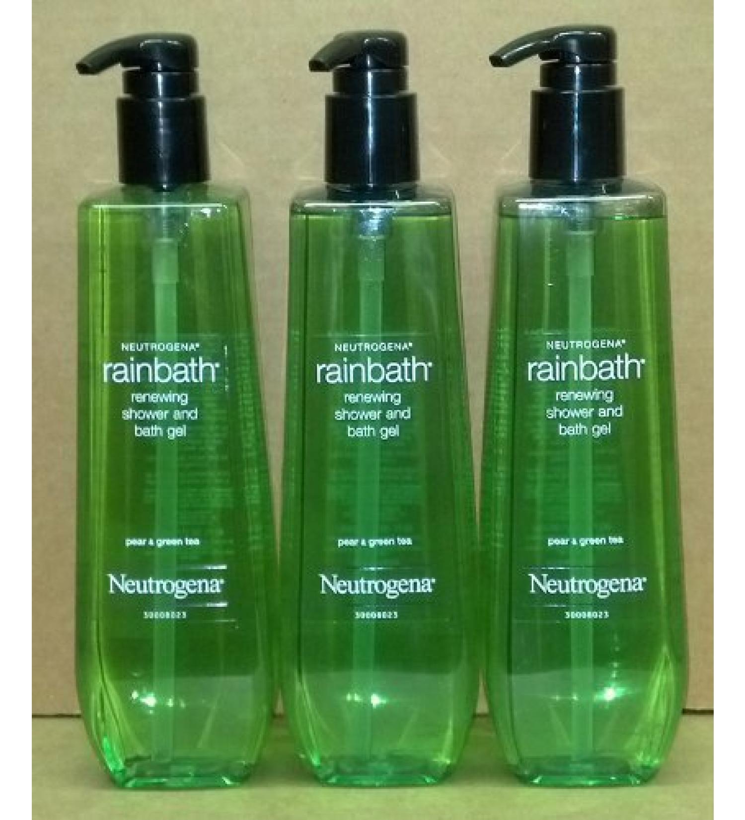 Neutrogena Rainbath Shower and Bath Gel Pear & Green Tea 40 Fl Oz (3 Pack)
