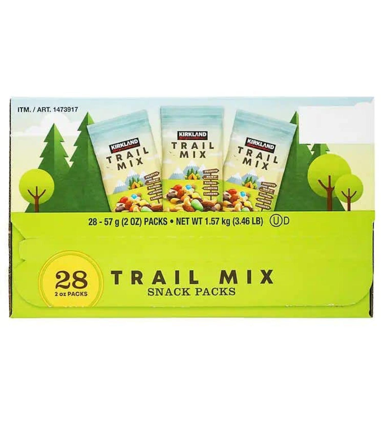 Kirkland Signature Trail Mix Snack Packs - 2 oz, 28 Count | Buy Online - Buy Online on GoSupps.com