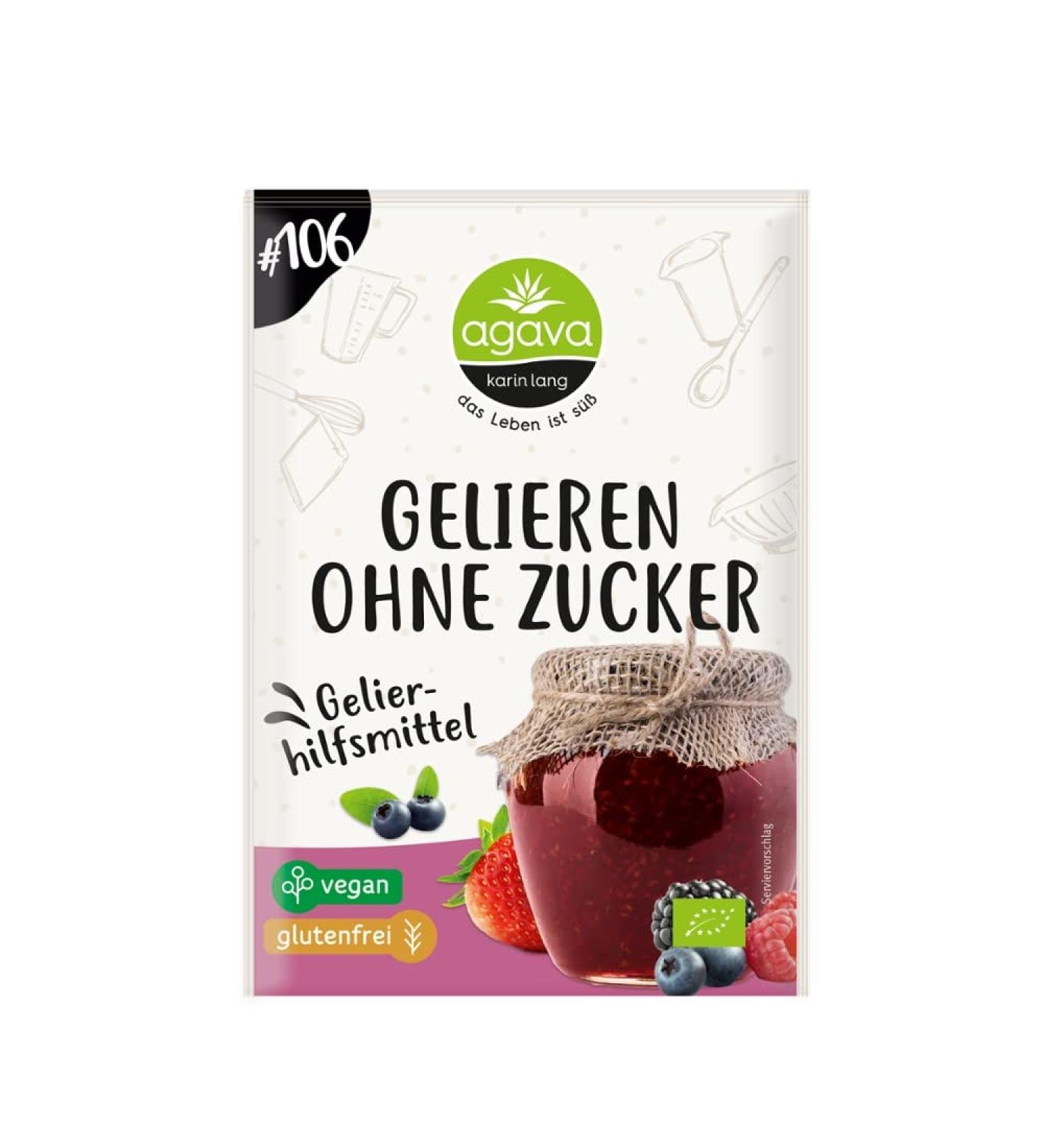 AGAVA Gelling without sugar organic 22g (pack of 6) 22 g (pack of 6)