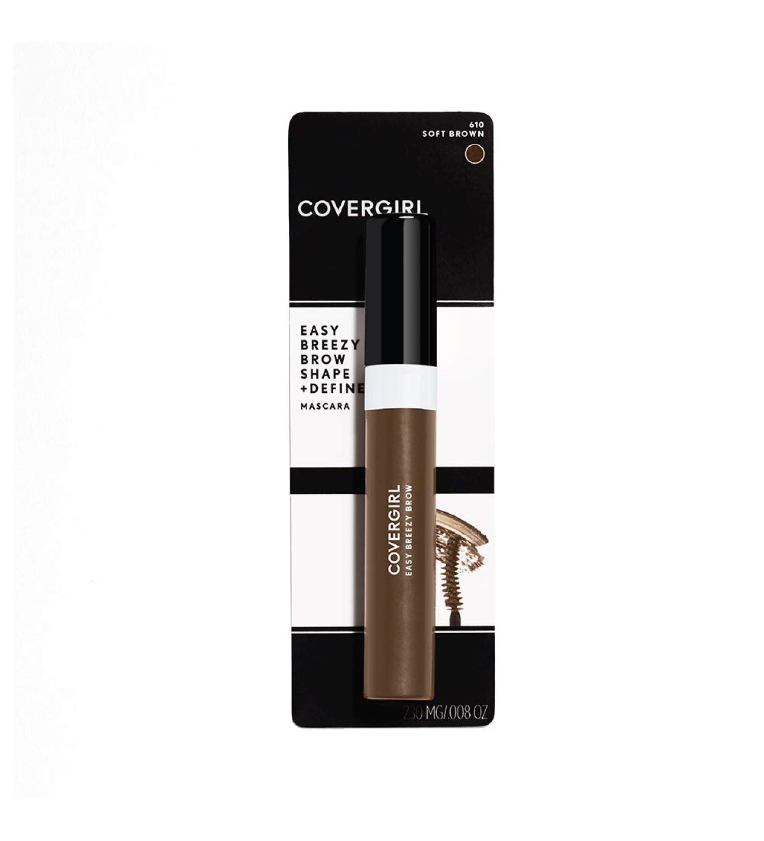 COVERGIRL Easy Breezy Brow Shape & Define Eyebrow Mascara - Soft Brown 0.3 Fl Oz - Buy Online on GoSupps.com