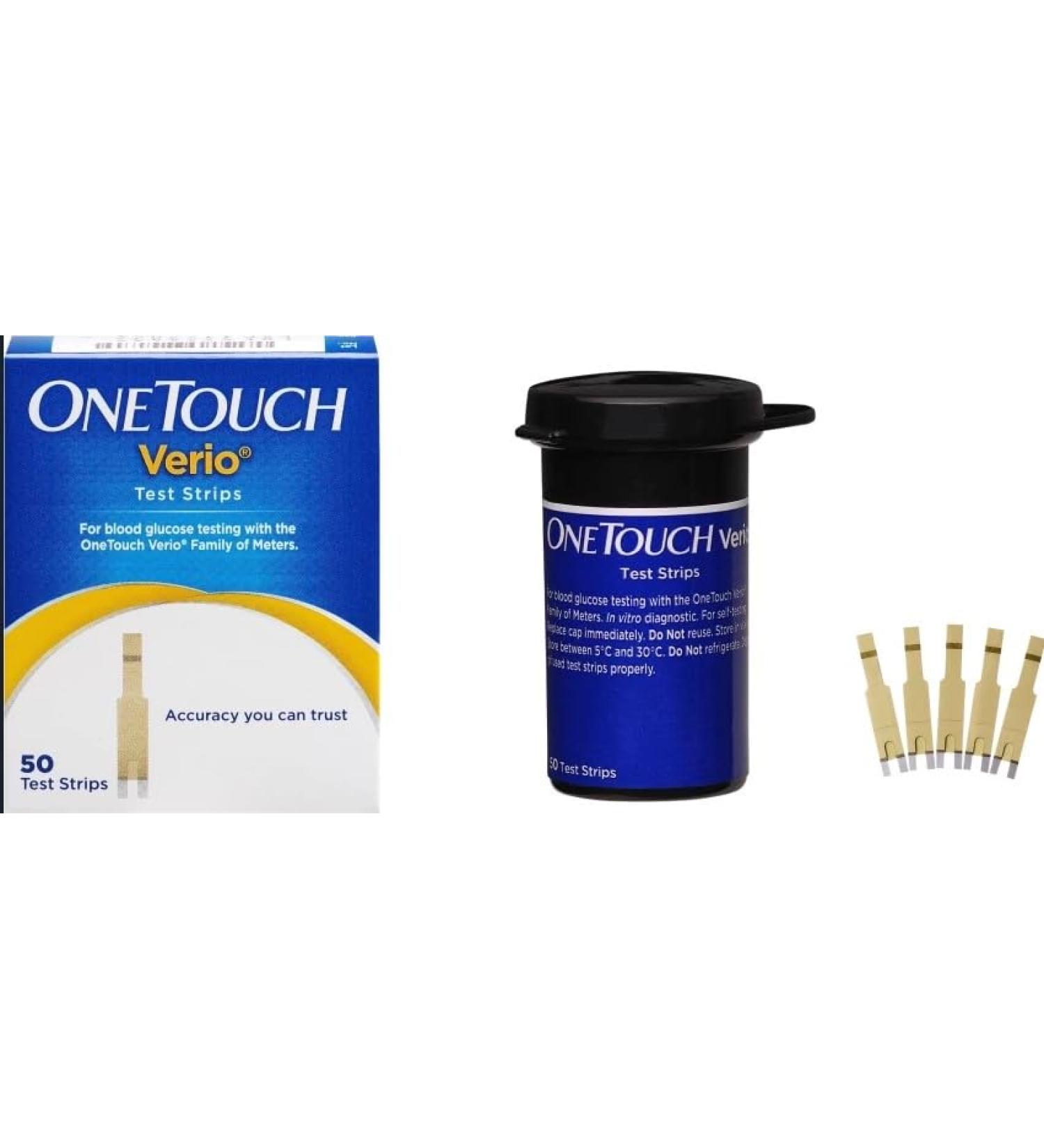 50 Count Blood Glucose Test Strips for V'erio Monitor (Pack of 2) - Buy Online on GoSupps.com