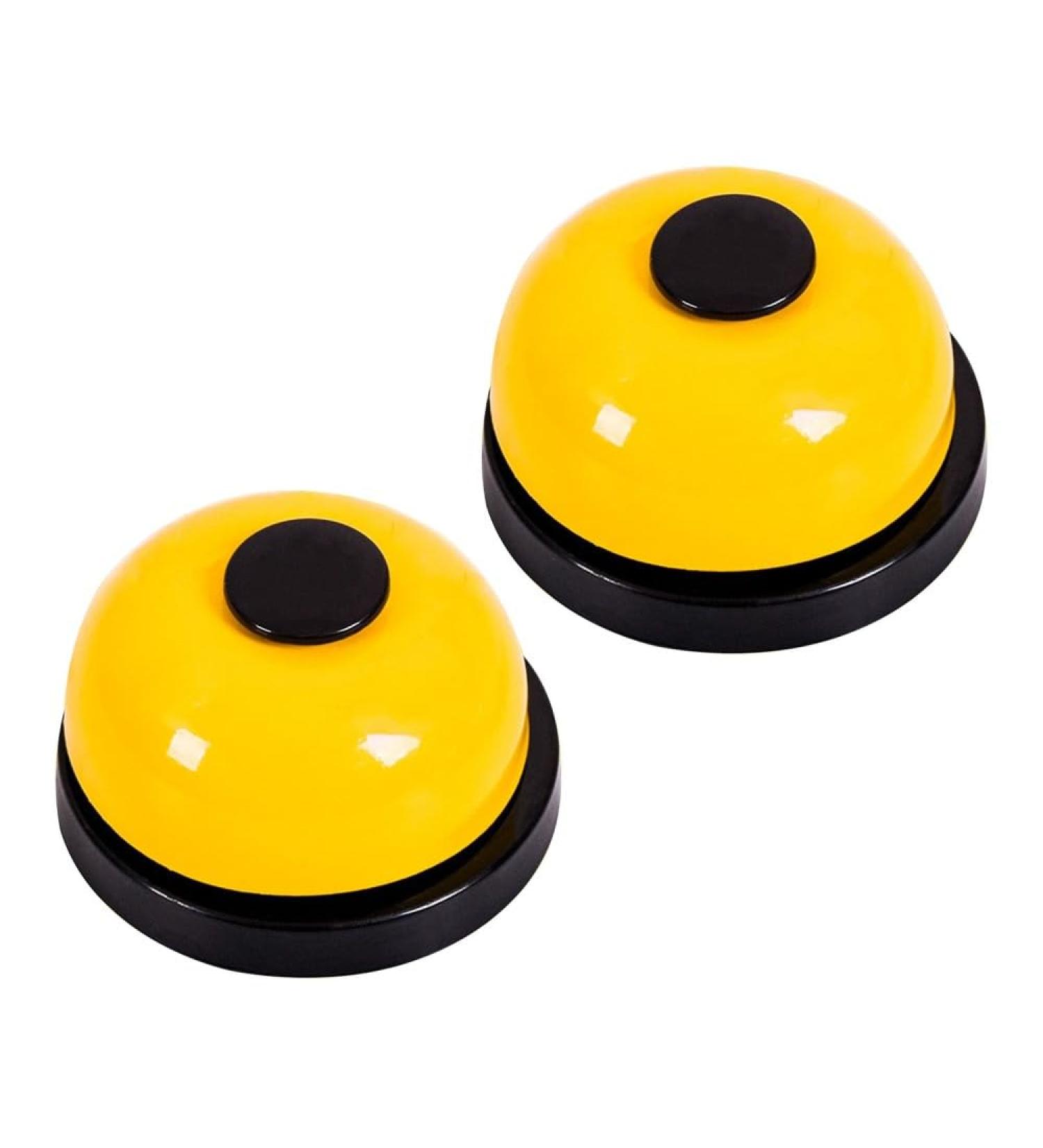 Dongker Pet Training Bells - 2 Pack Dog Door Bells for Potty Communication & Cleanliness - Large Button Yellow - Buy Online on GoSupps.com