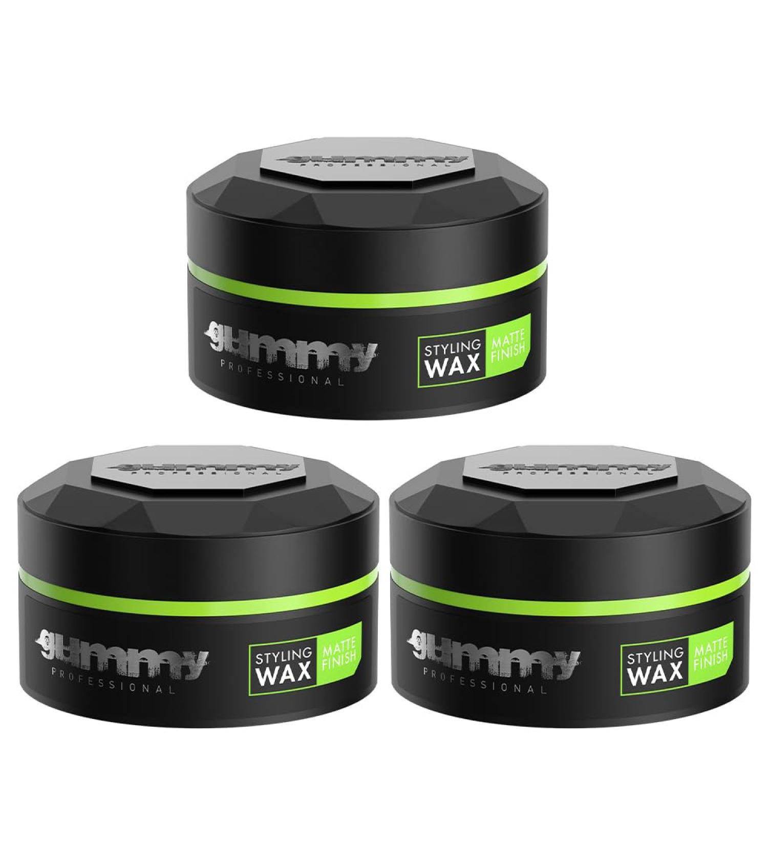 Matte Finish Hair Styling Wax | Professional Hard Wax 150ml | Rubber Matte Hair Wax | Long-Lasting Hold - 3 Pack - Buy Online on GoSupps.com