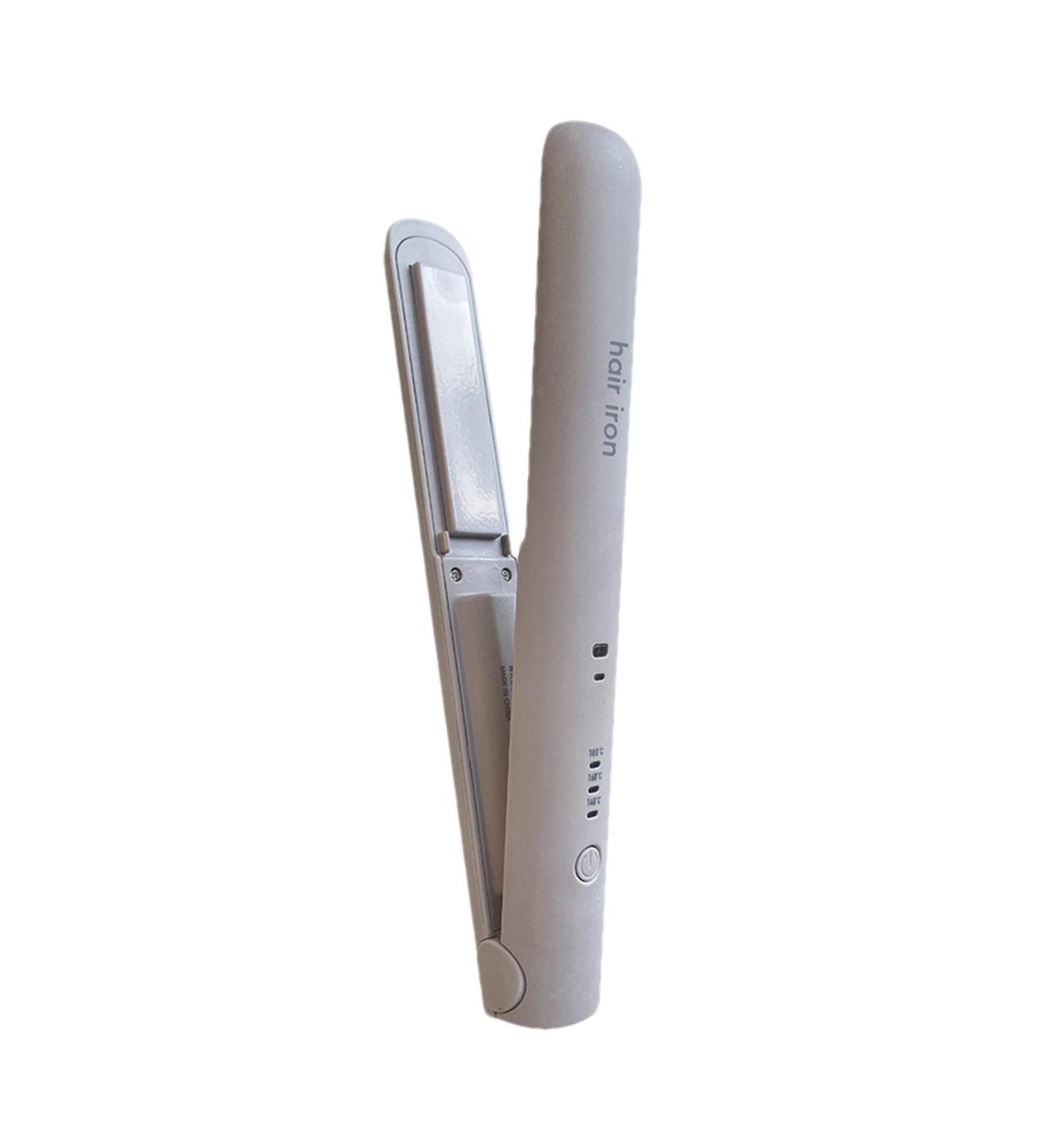 Buy Ceramic Travel Straightener - Anti-Static Flat Iron for Curly & Straight Hair | Portable Hair Styling Tool - Buy Online on GoSupps.com